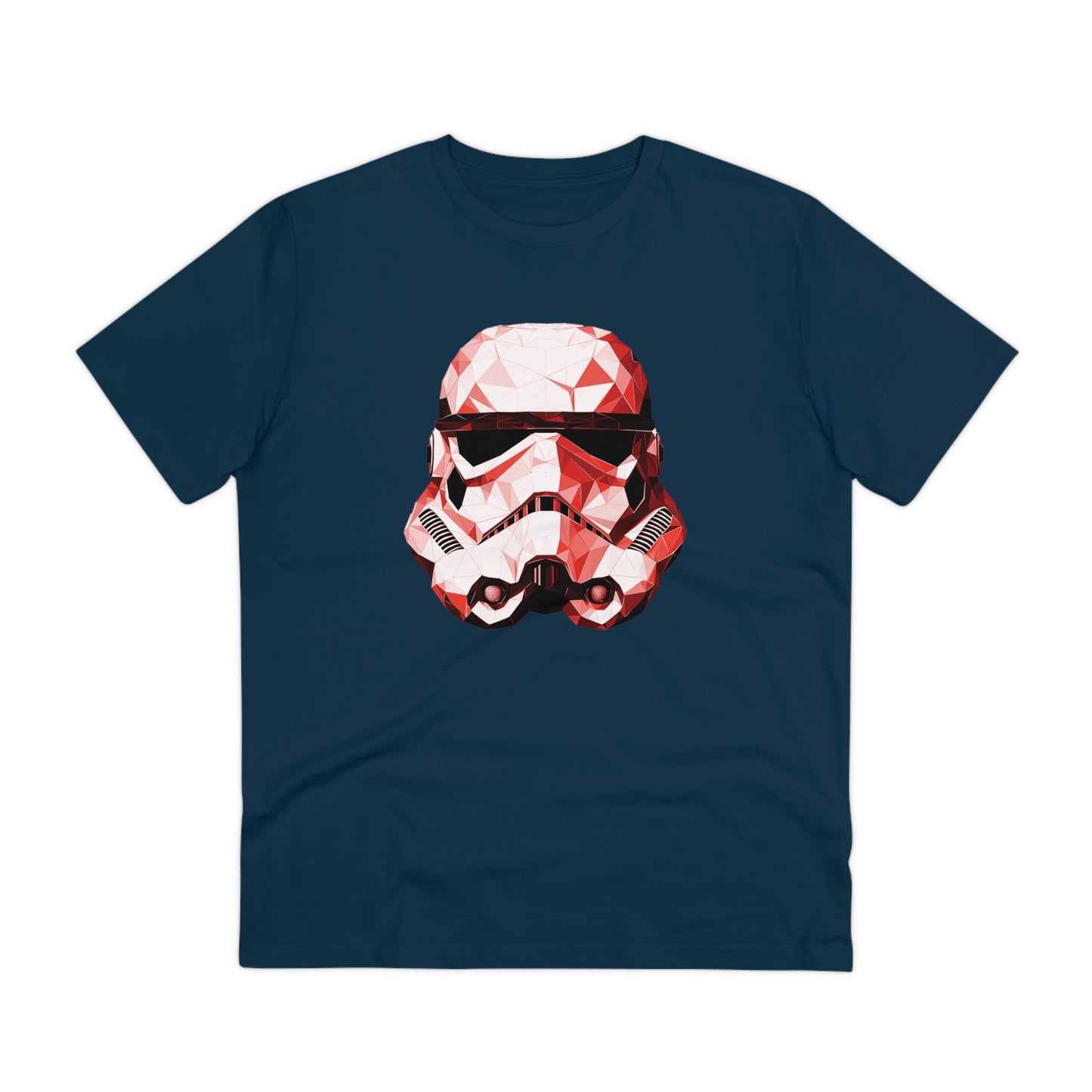 Stormtrooper Polygonal T-Shirt - Red Edition - Embrace Galactic Precision - Star Wars