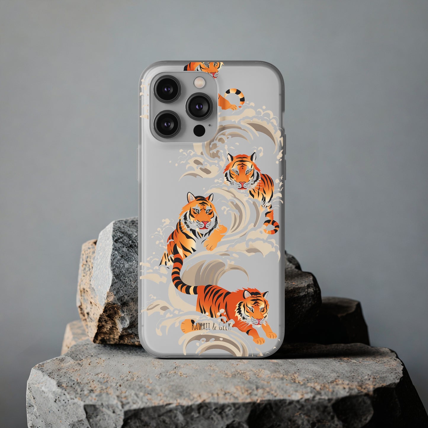 Elegant Chinese Ink Tiger Flexi Phone Case