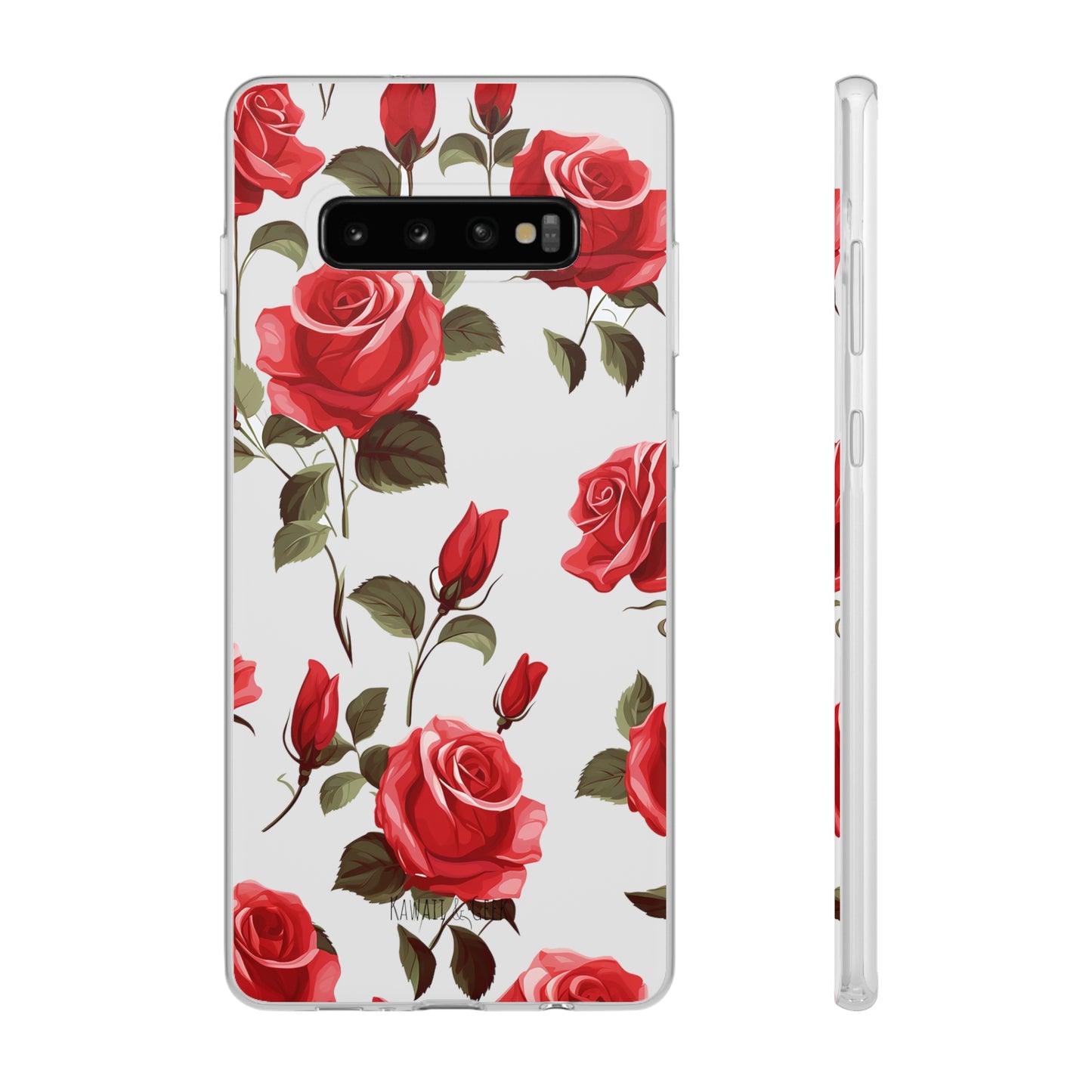 Delicate Rose Flexi Transparent Phone Case
