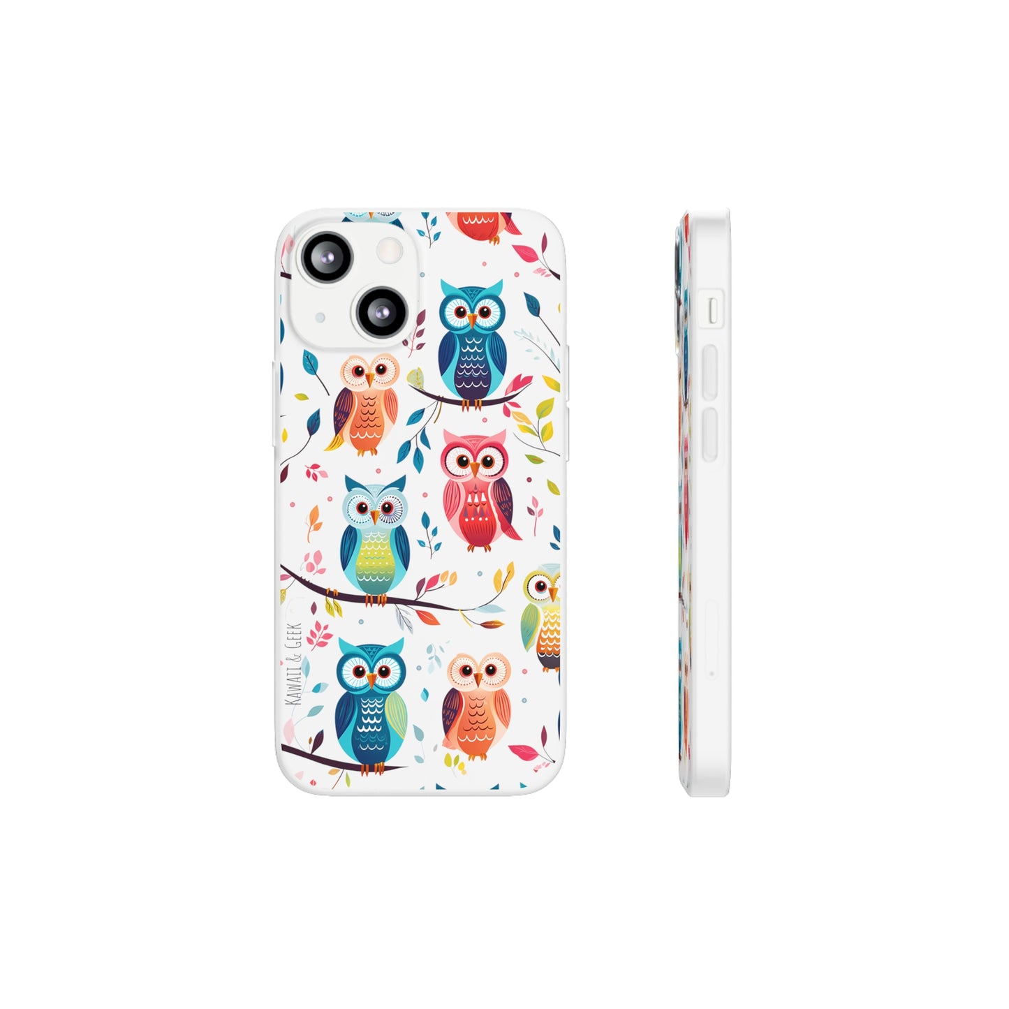 Whimsical Owl Flexi and Transparent Phone Case