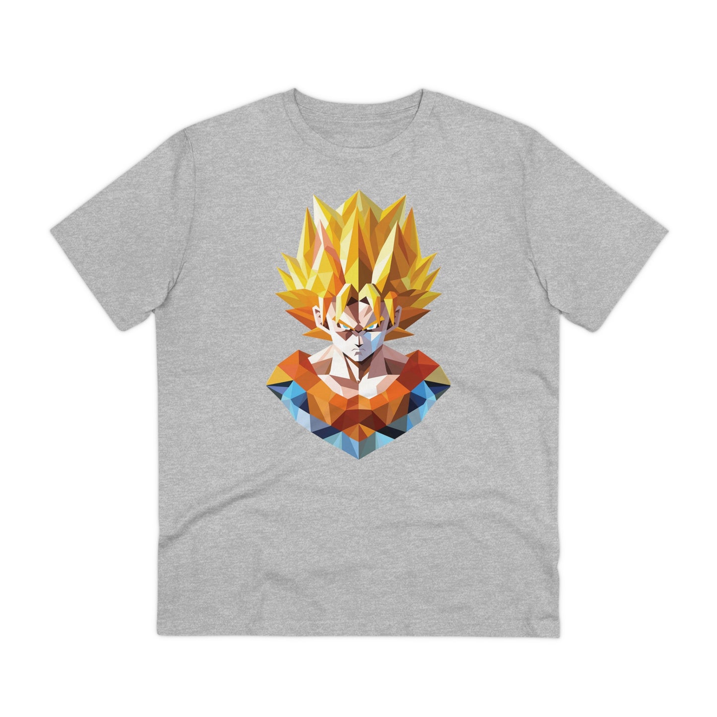San Goku Super Saiyan Polygonal T-Shirt - Embrace Legendary Power
