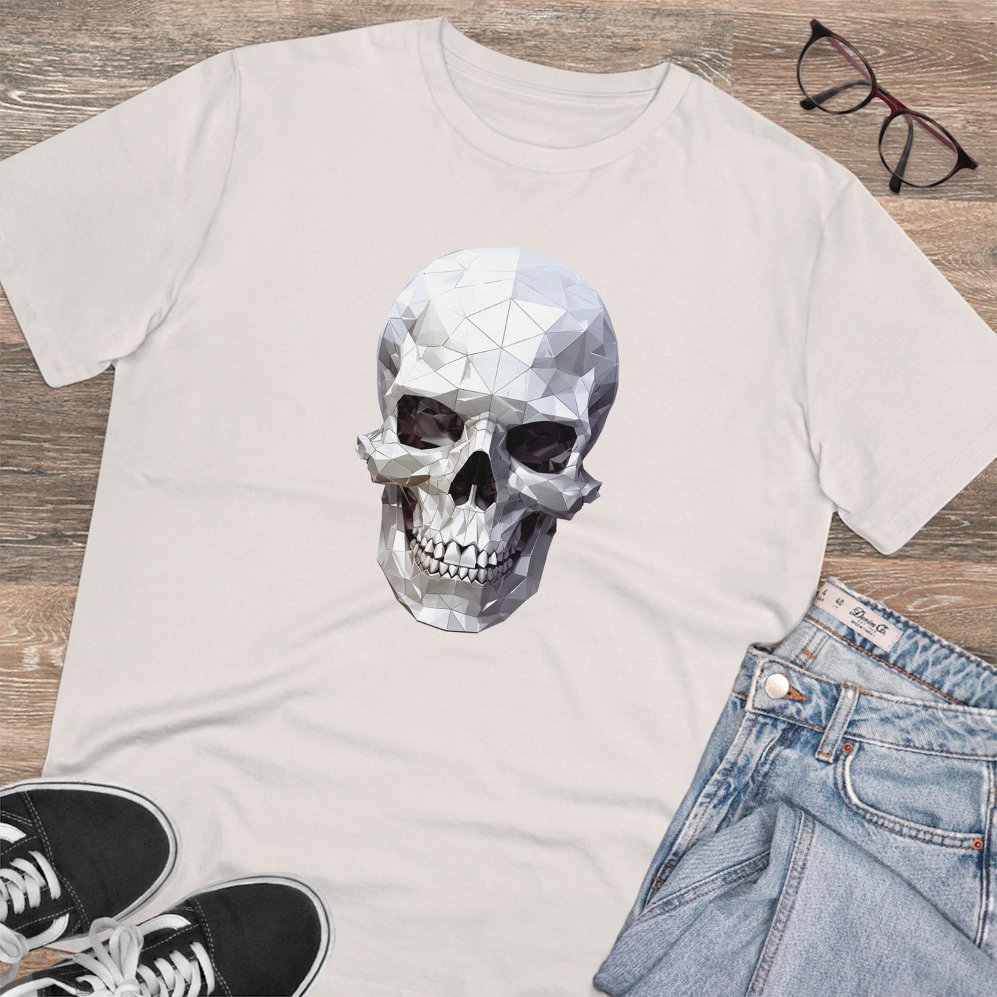 Skull Polygonal T-Shirt - Embrace Edgy Style