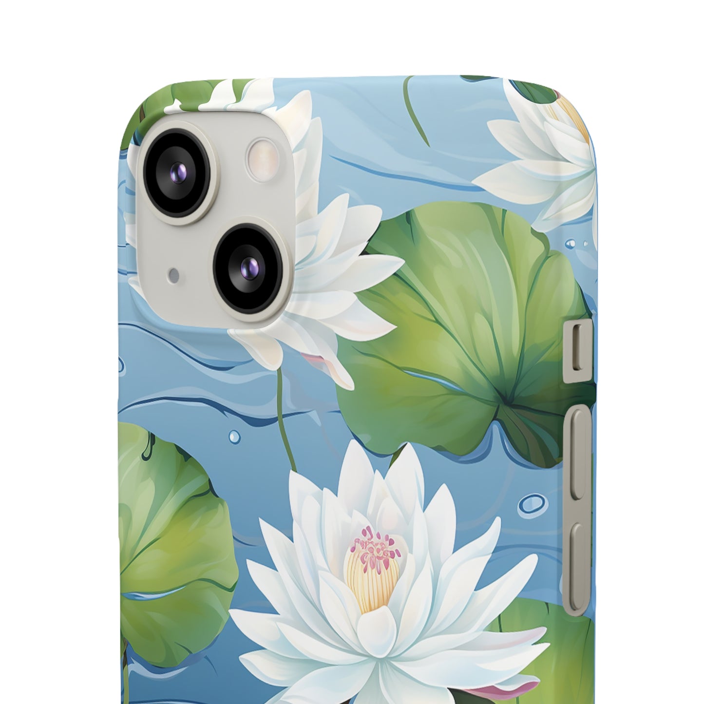 Elegant Water Lilies: Premium Phone Case