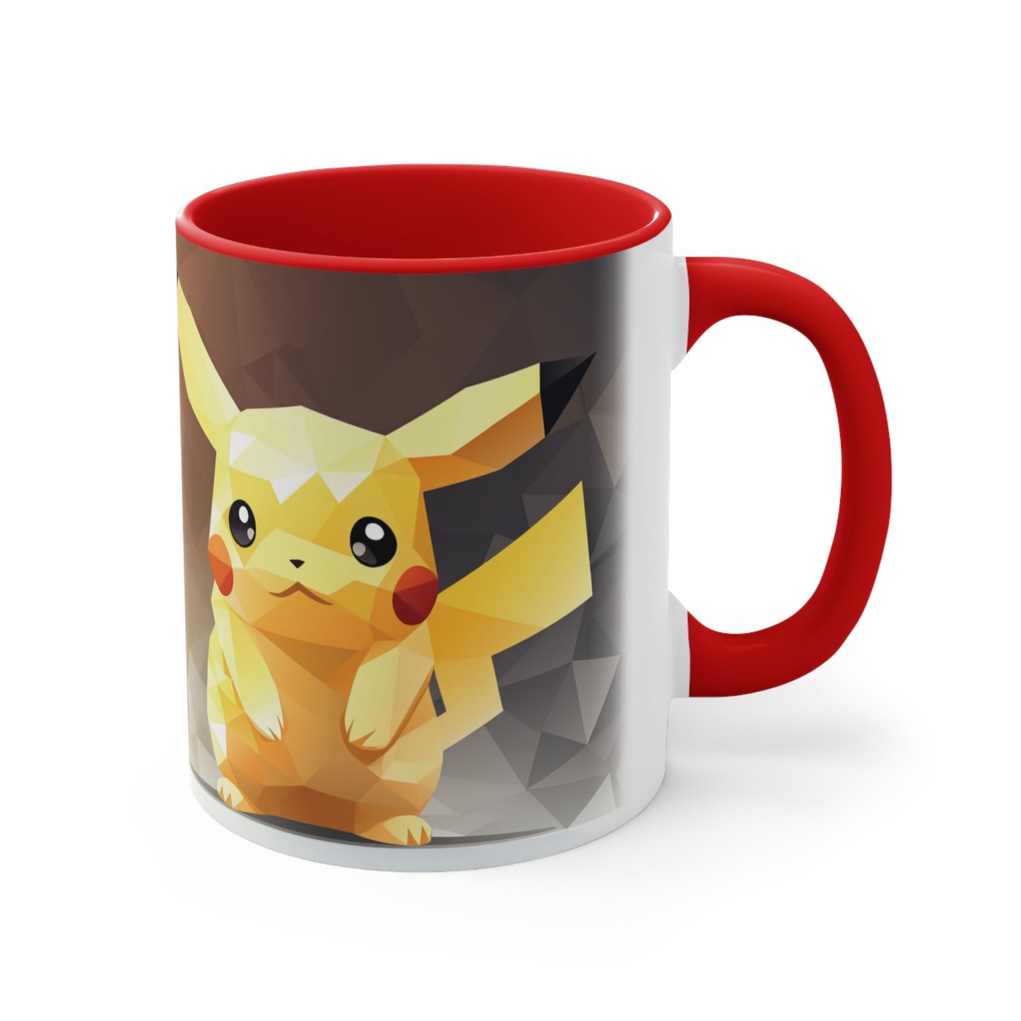 Pikachu Geometric Bicolor Mug - Unleash the Power of 'Pika Pika!'"