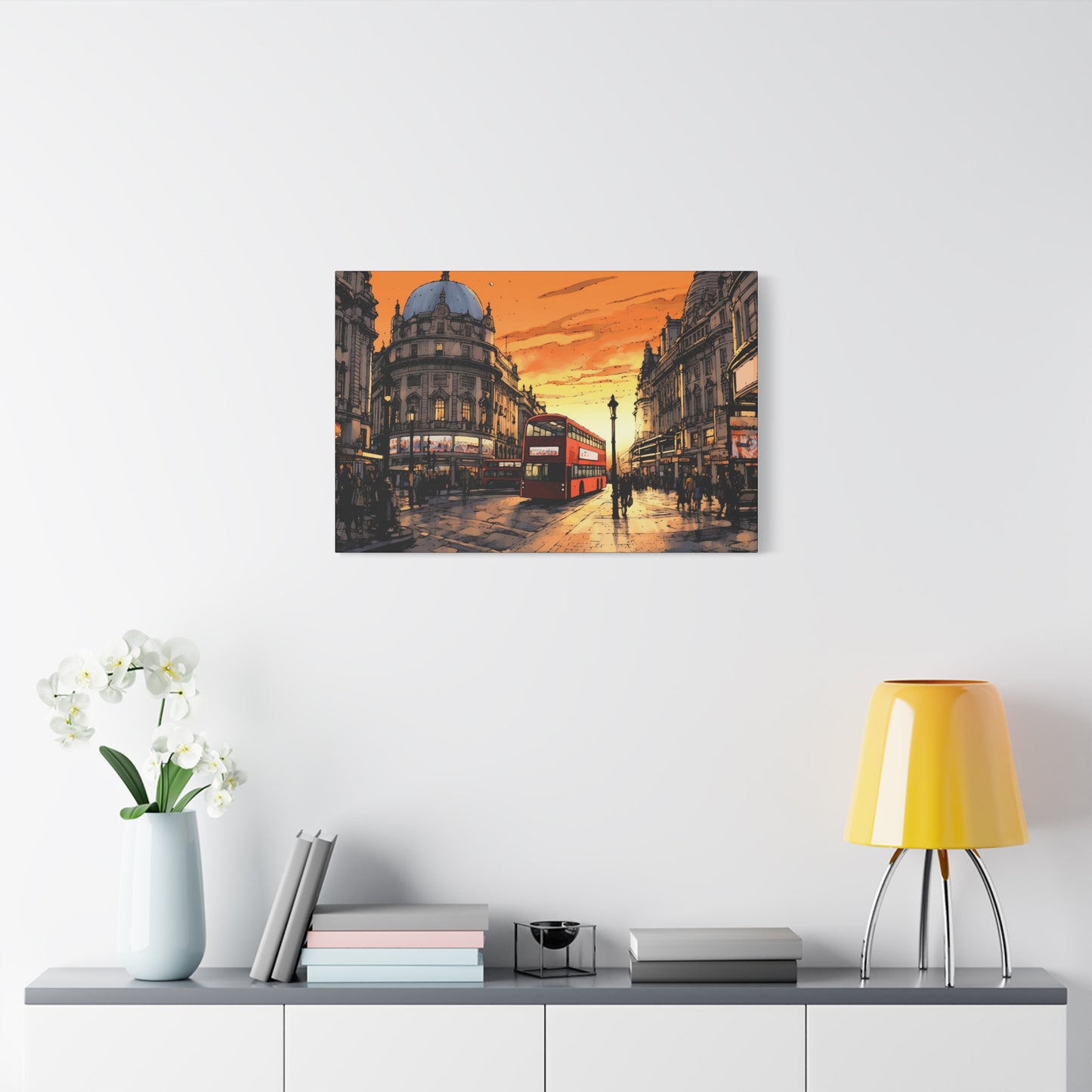 London Sunset Canvas - Immerse Yourself in the Timeless Beauty of the City