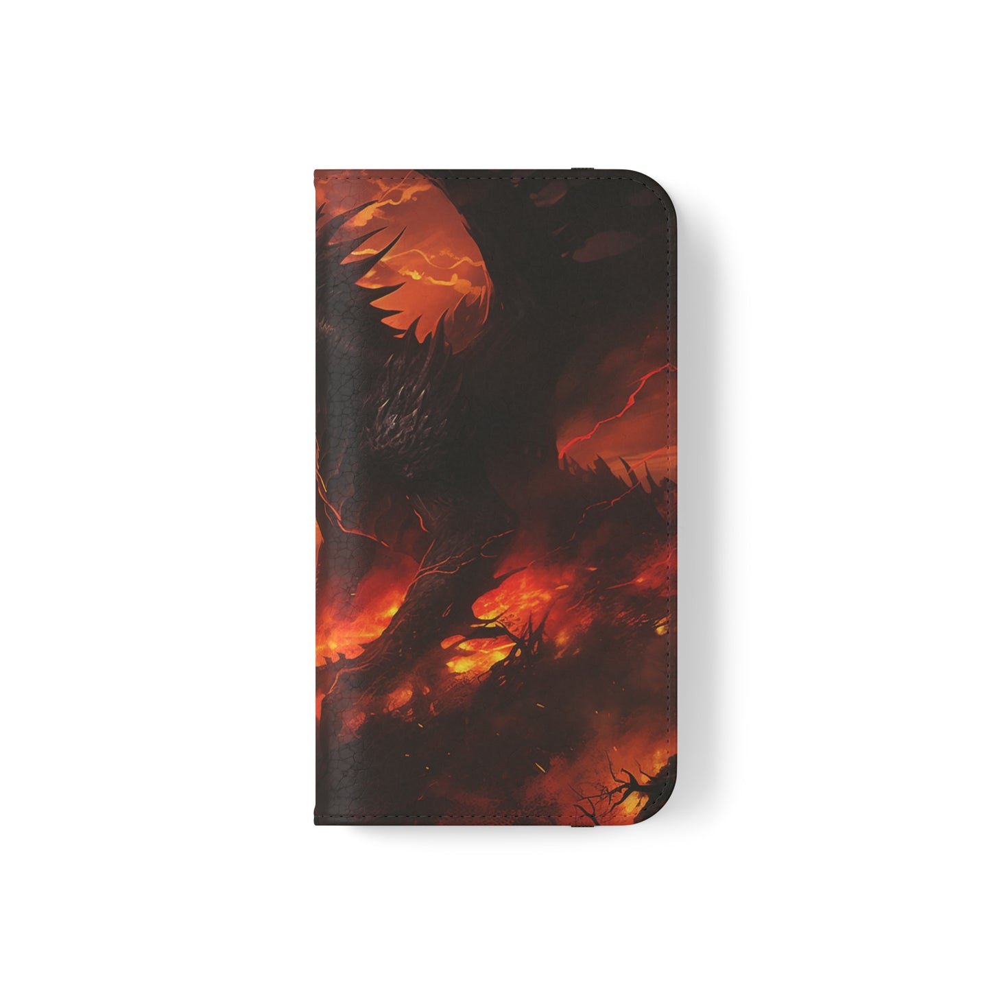 Apocalyptic Red Dragon Flip Phone Case