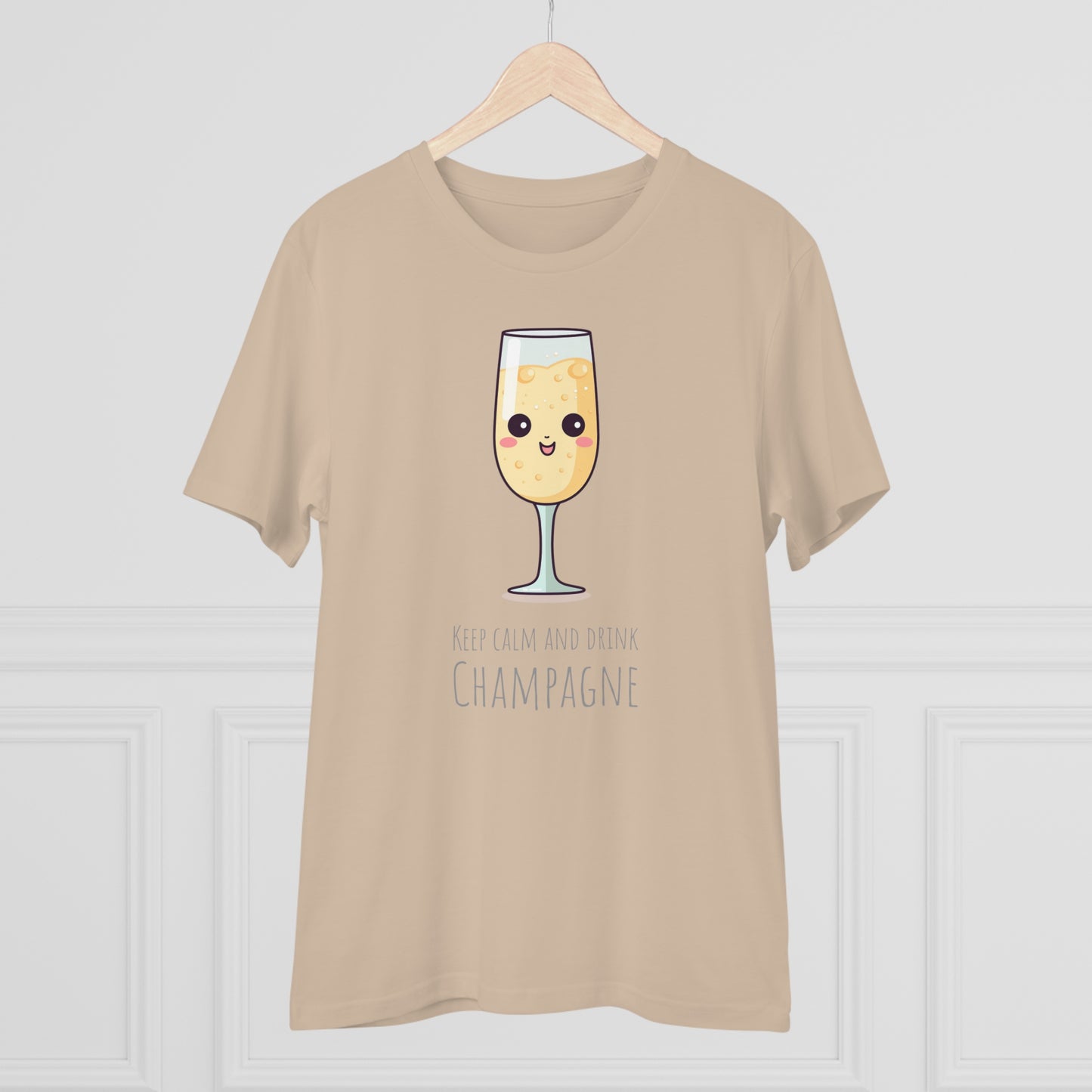 Keep Calm and Drink Champagne T-Shirt - Eco-Friendly Design