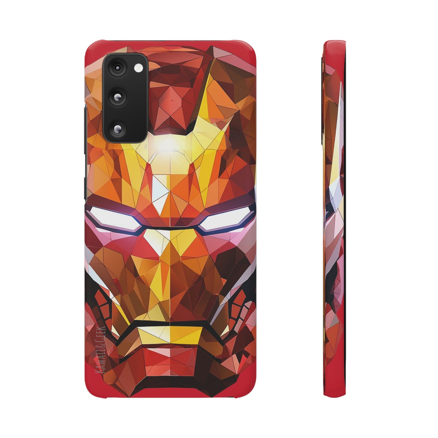 Phone Case - Iron Man helmet polygonal style