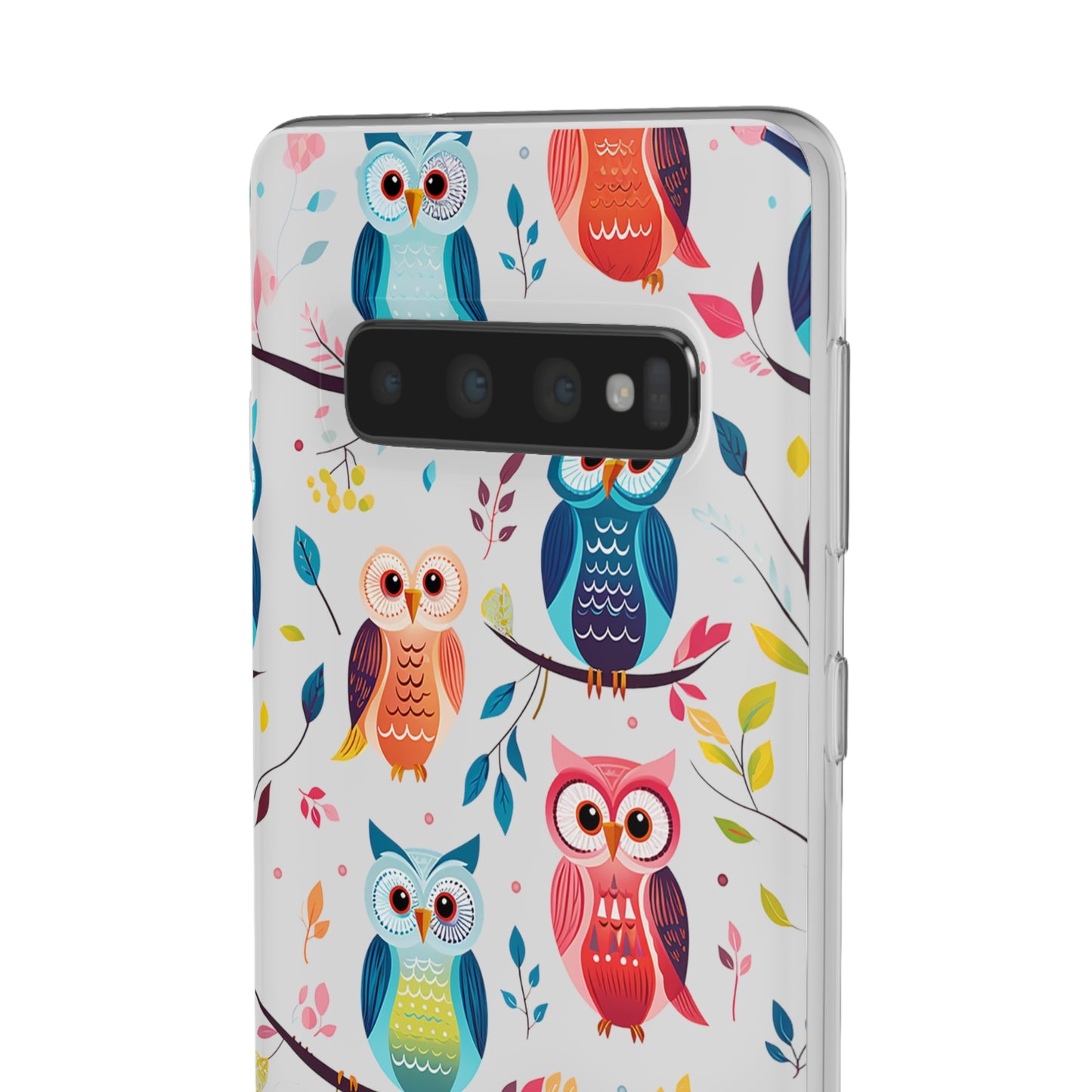 Whimsical Owl Flexi and Transparent Phone Case