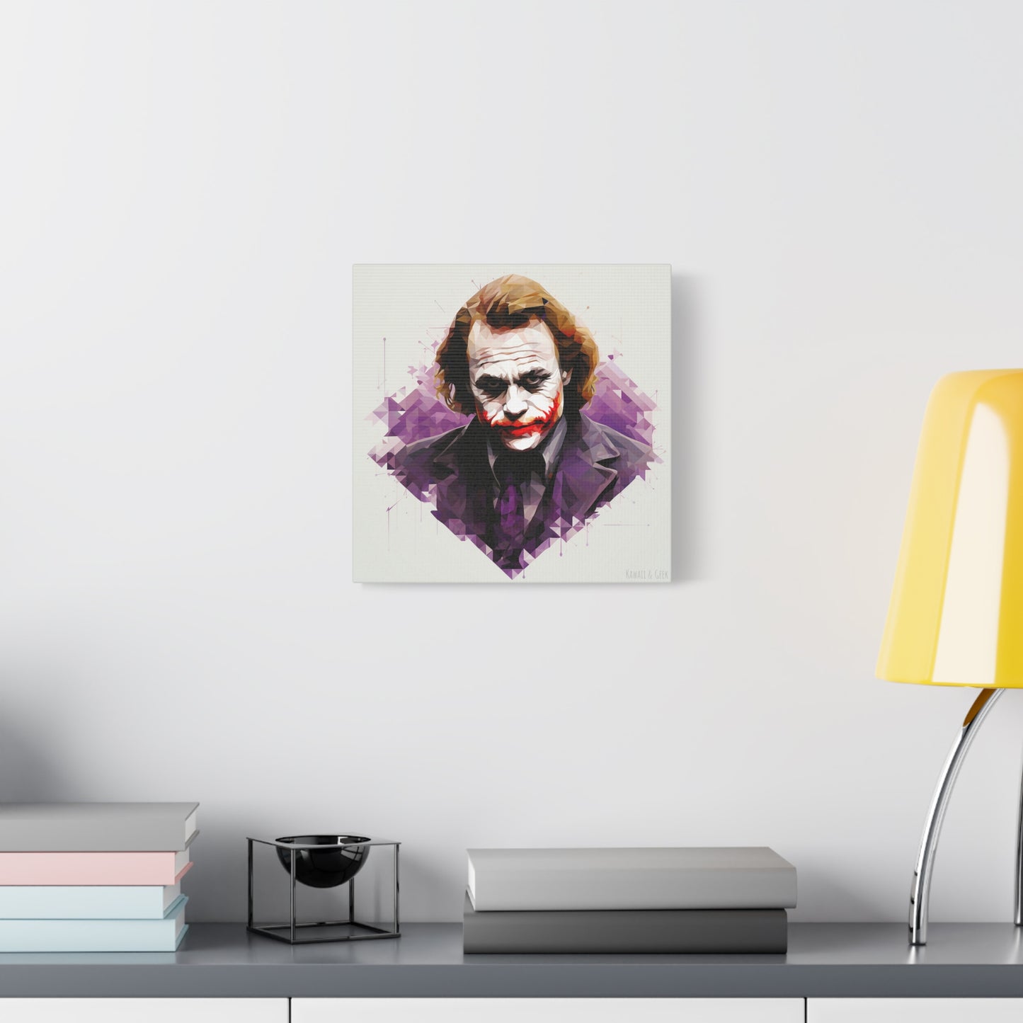 Heath Ledger the Joker Canvas - Faceted Tribute to an Iconic Performance