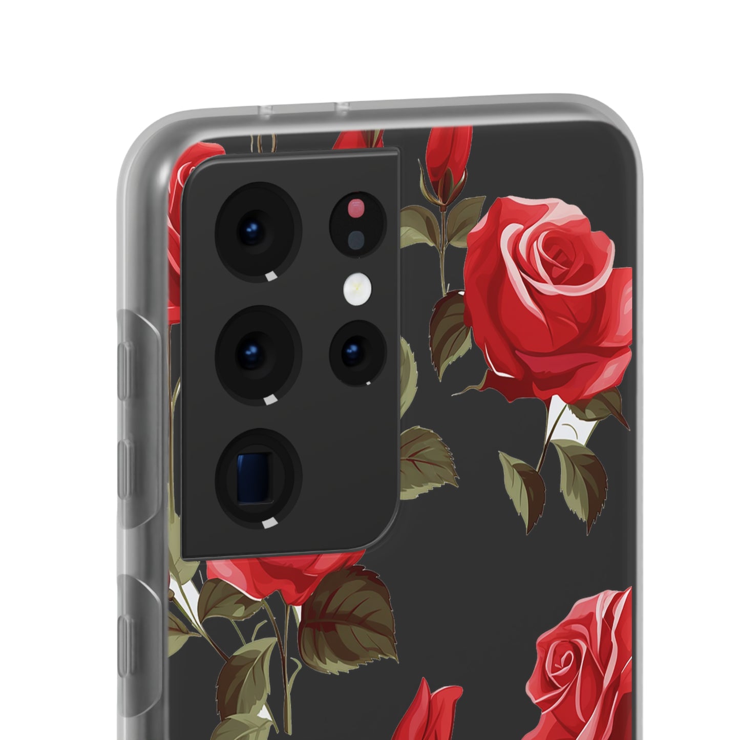 Delicate Rose Flexi Transparent Phone Case