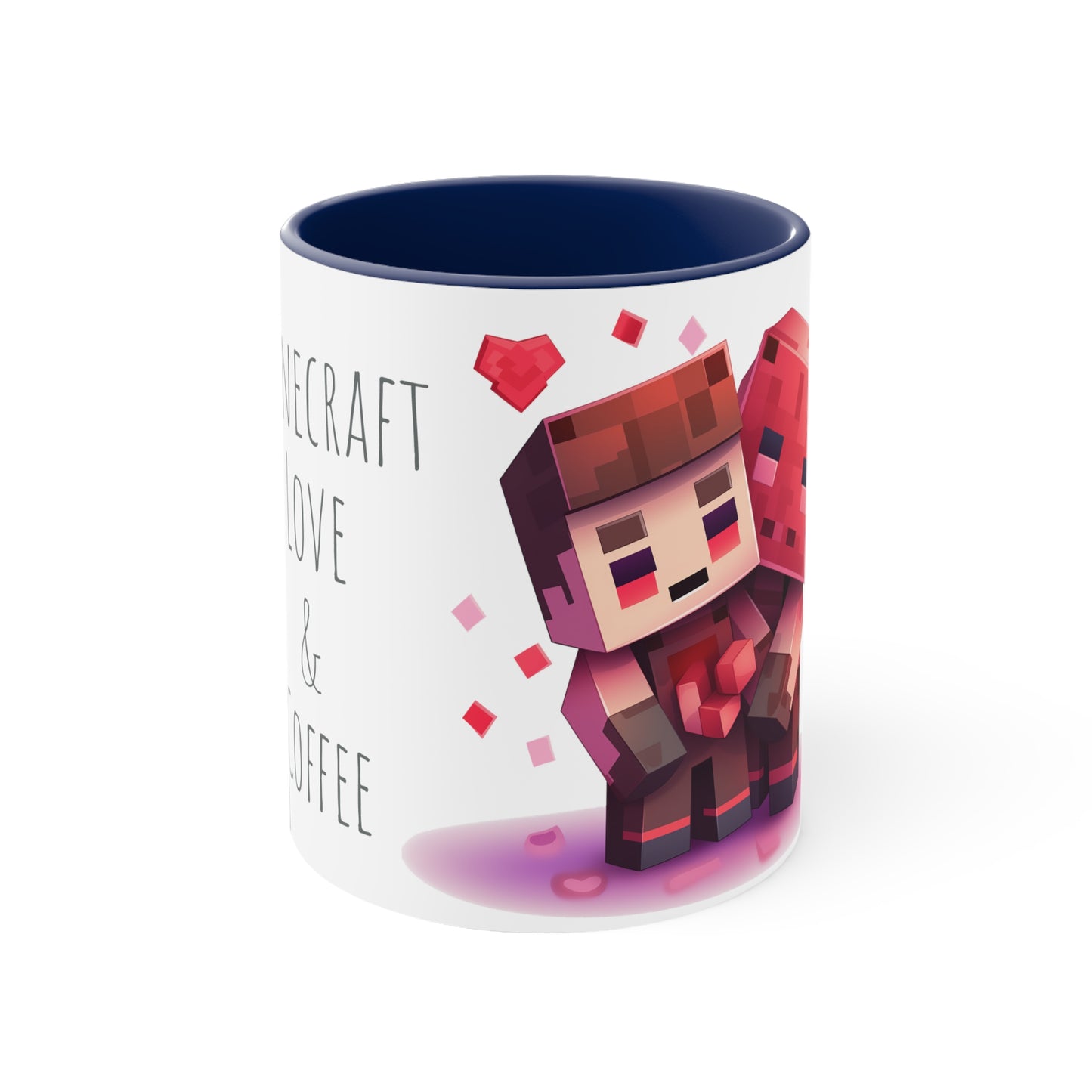 Minecraft Love & Coffee Mug - 11oz Bicolor Valentine's Special