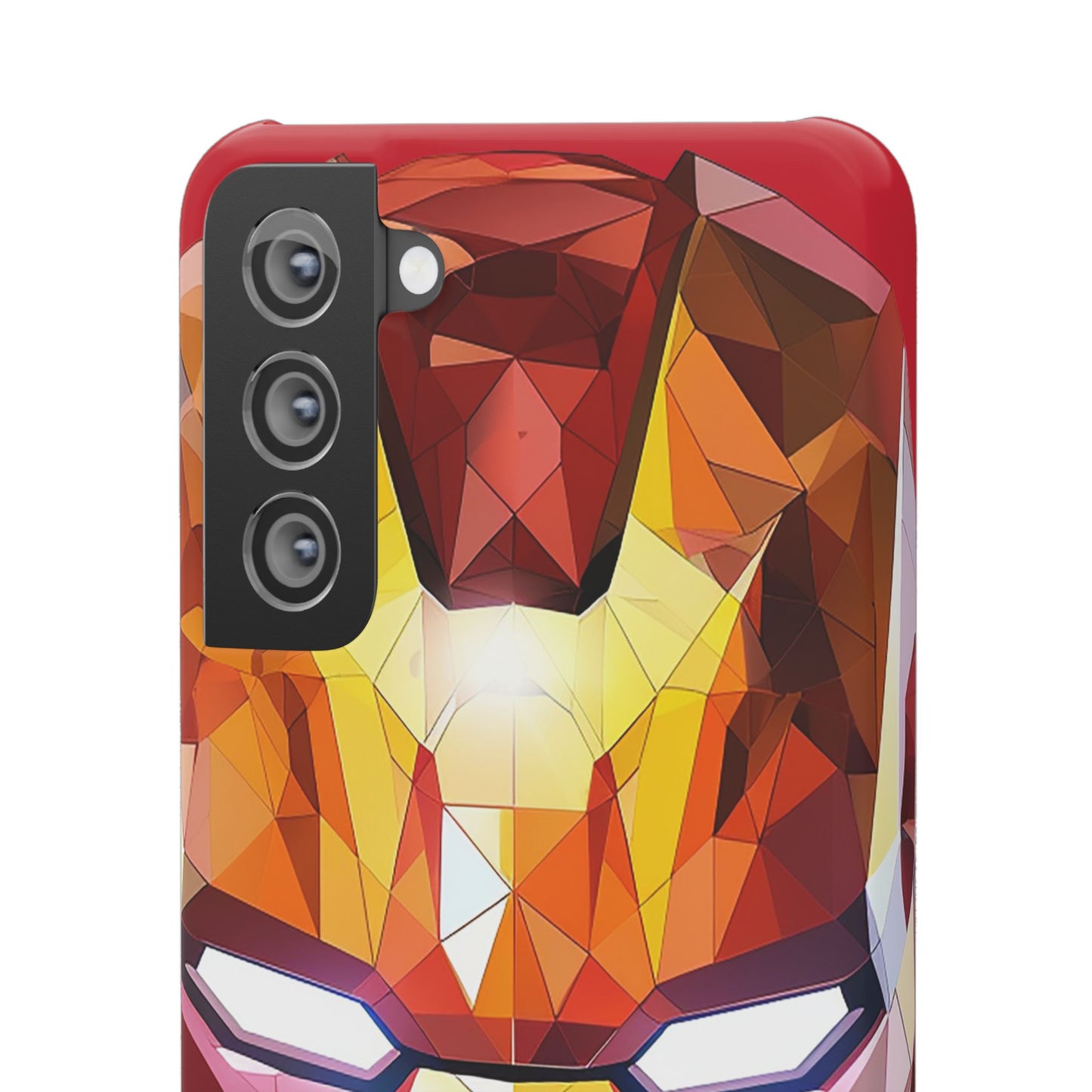 Phone Case - Iron Man helmet polygonal style