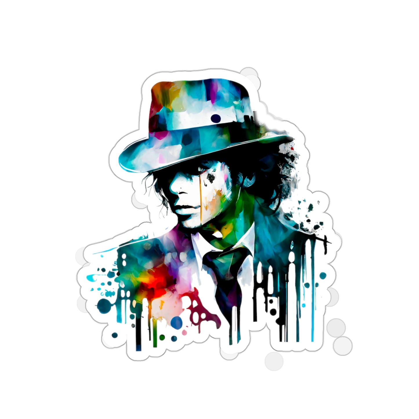Michael Jackson Transparent Sticker - Add Some Pop and Iconic Style to Your Tech