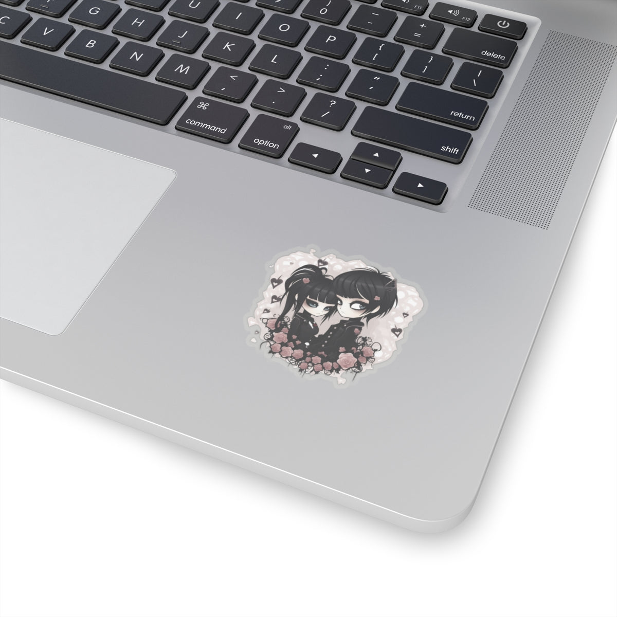 Gothic Couple Sticker - Cute Black Eyes - Valentine's Day