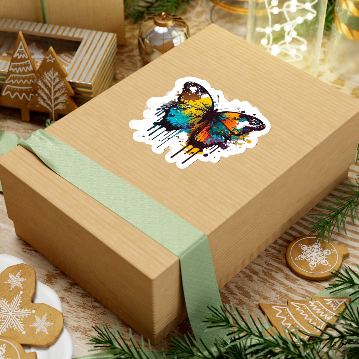 Watercolor Butterfly Sticker - Add Some Beautiful and Unique Style to Your Tech