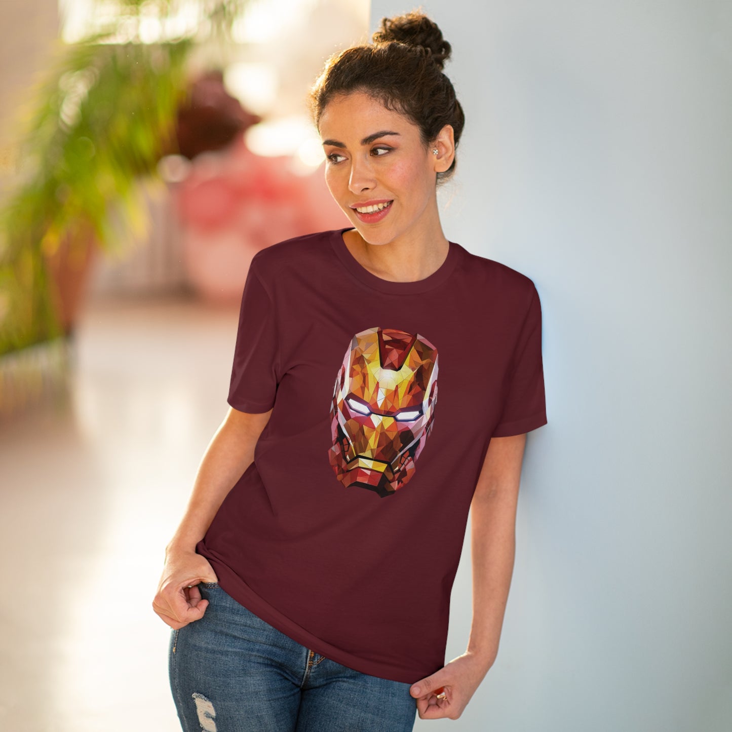Iron Man Polygonal T-Shirt - Unleash Superhero Style