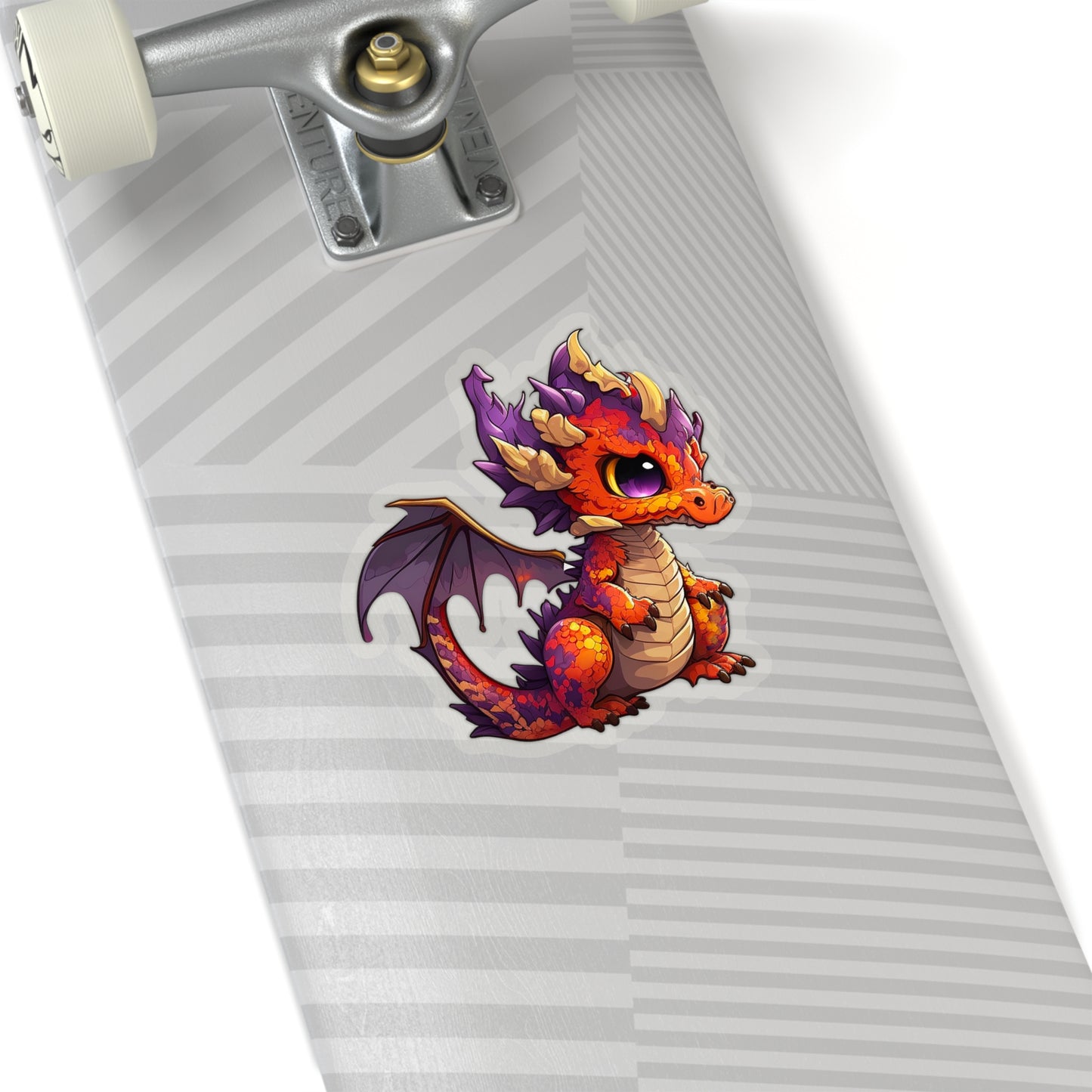 Kawaii Red Dragon Sticker - Add Some Cute and Unique Style to Your Tech