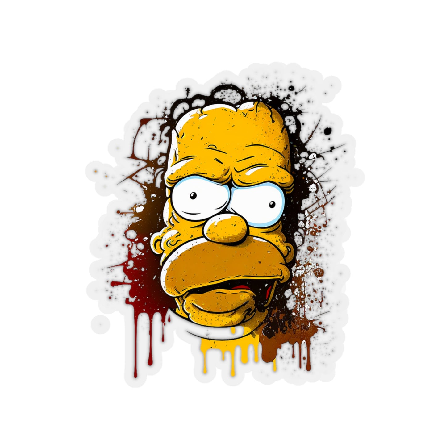 Homer Simpson Sticker - Add Some Fun and Unique Style to Your Tech