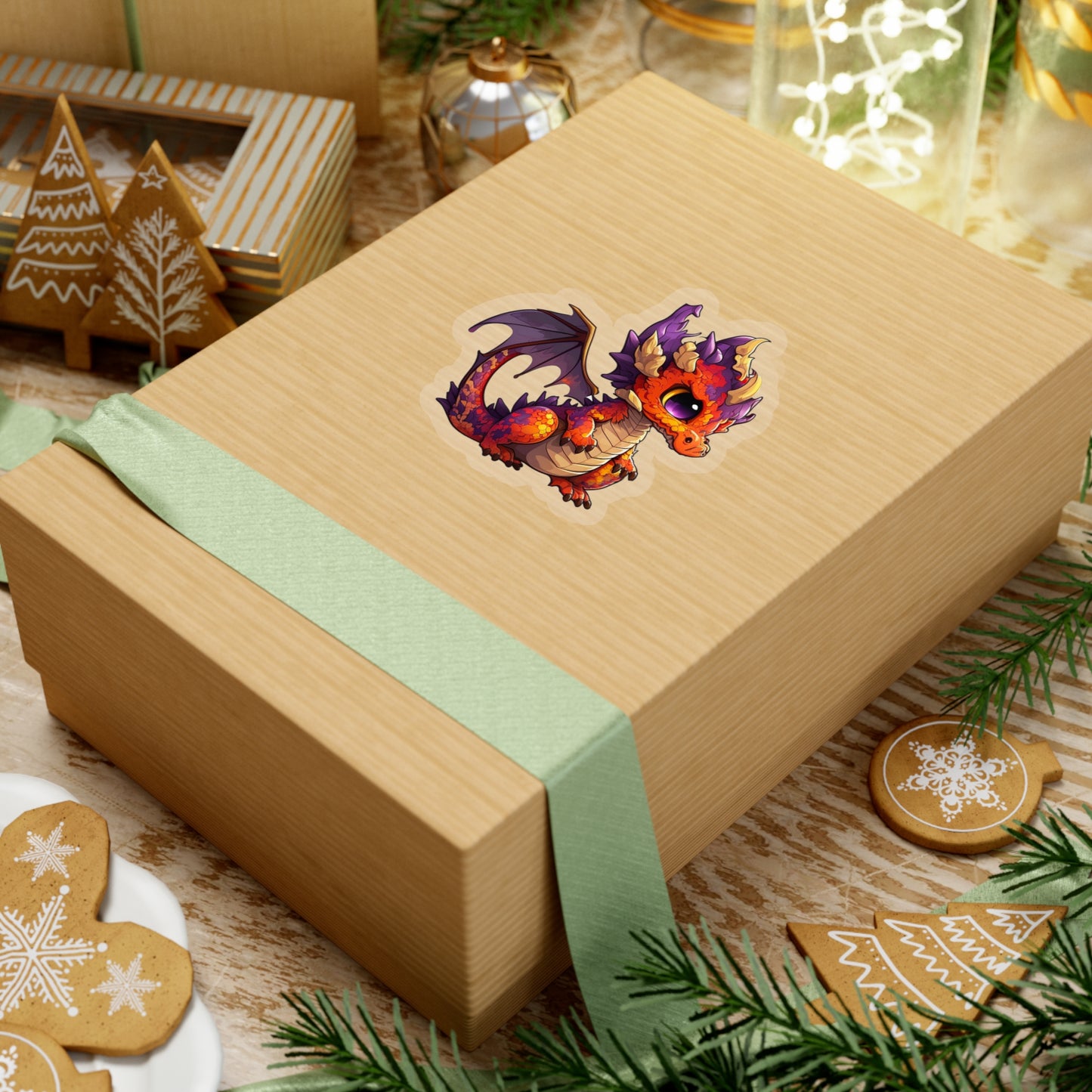 Kawaii Red Dragon Sticker - Add Some Cute and Unique Style to Your Tech