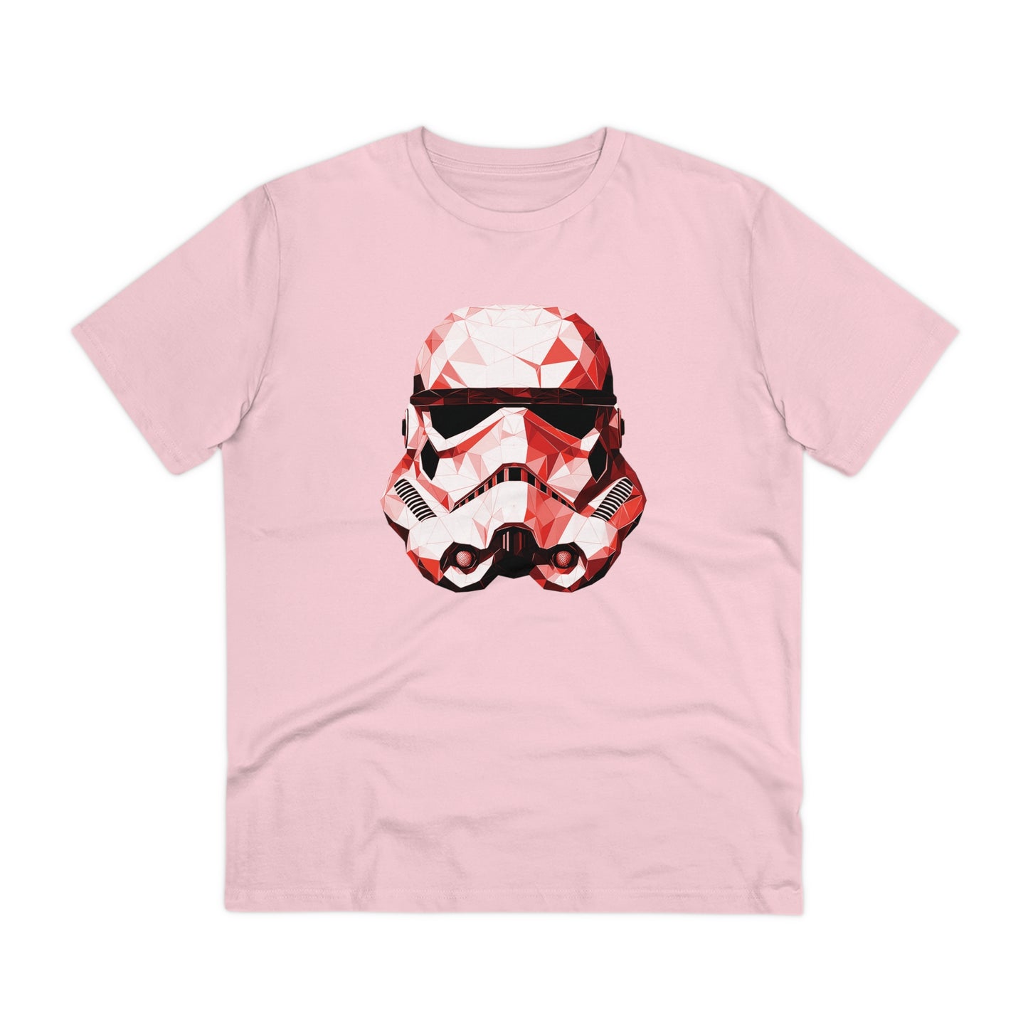 Stormtrooper Polygonal T-Shirt - Red Edition - Embrace Galactic Precision - Star Wars