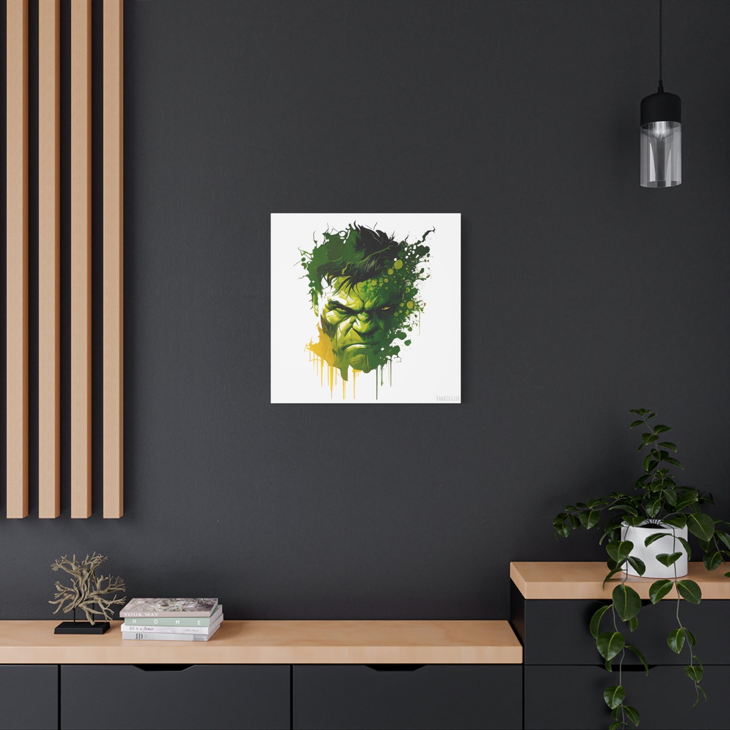 Hulk Canva - Add Some Pop-Art and Watercolor Style to Your Wall Decor - Marvel Avengers