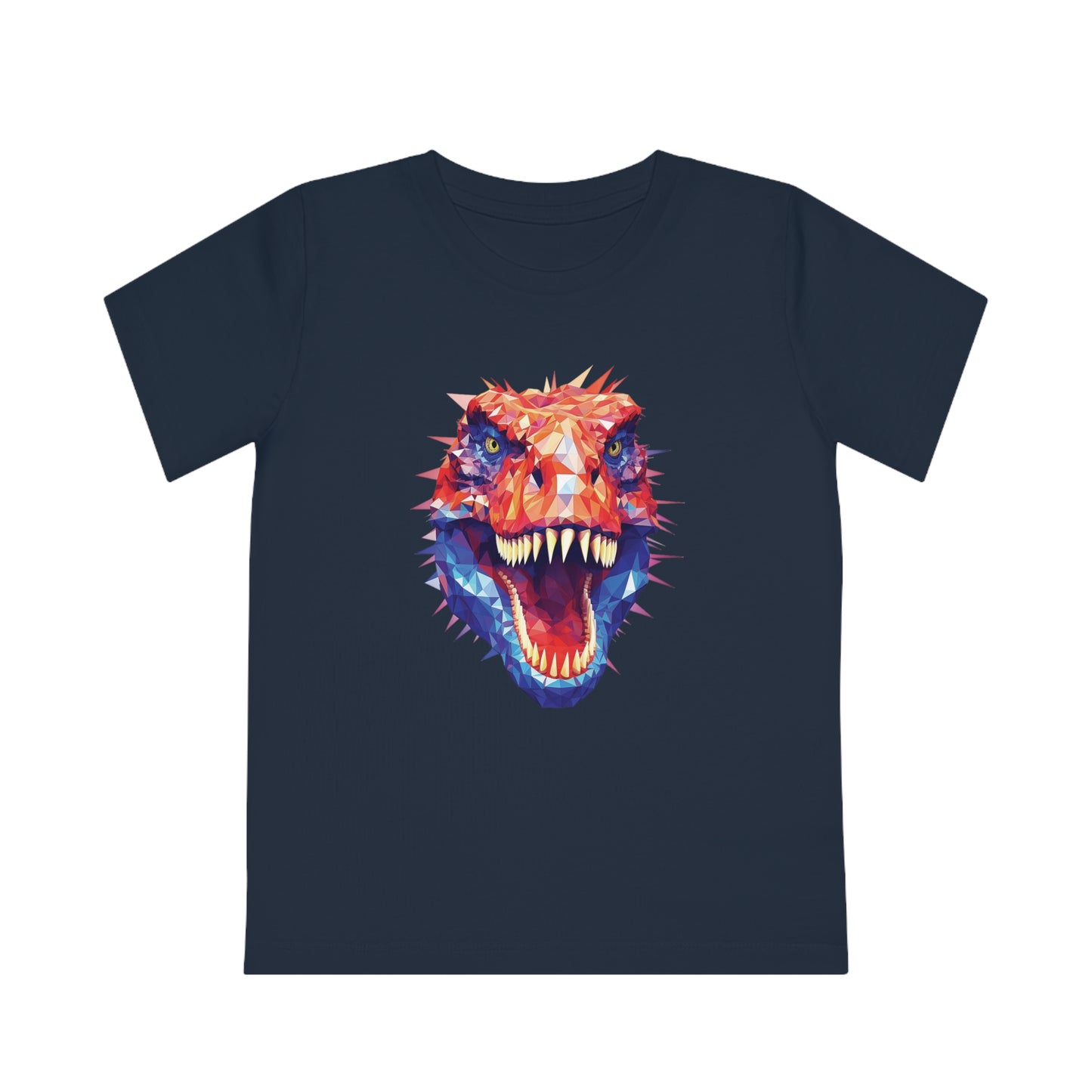 T-Rex Polygonal Kids T-Shirt - Unleash Prehistoric Fun