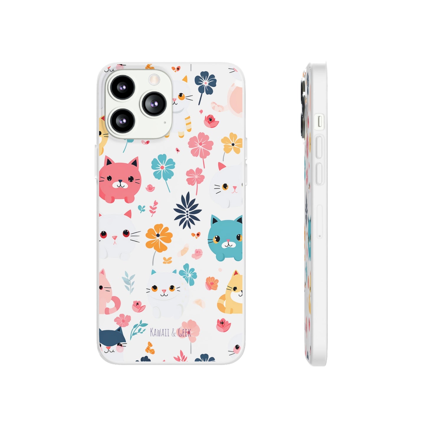 Playful Kittens: Flexi Transparent Phone Case