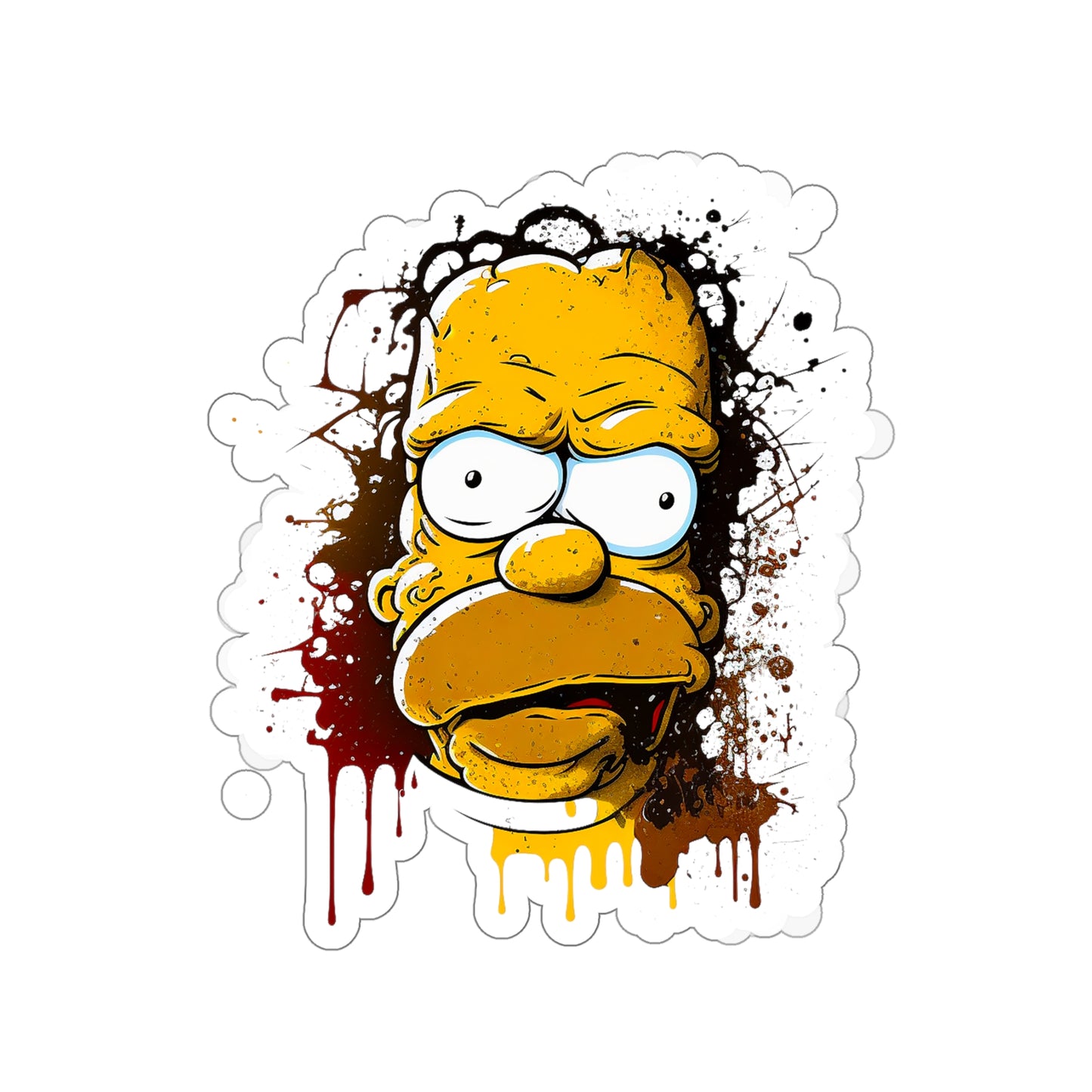 Homer Simpson Sticker - Add Some Fun and Unique Style to Your Tech