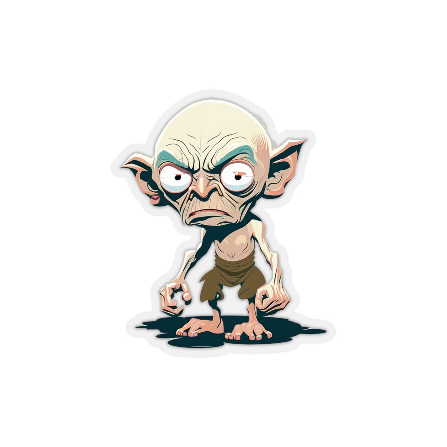 Gollum Sticker - Add Some Whimsical and Adorable Style to Your Tech - Lord of the Rings