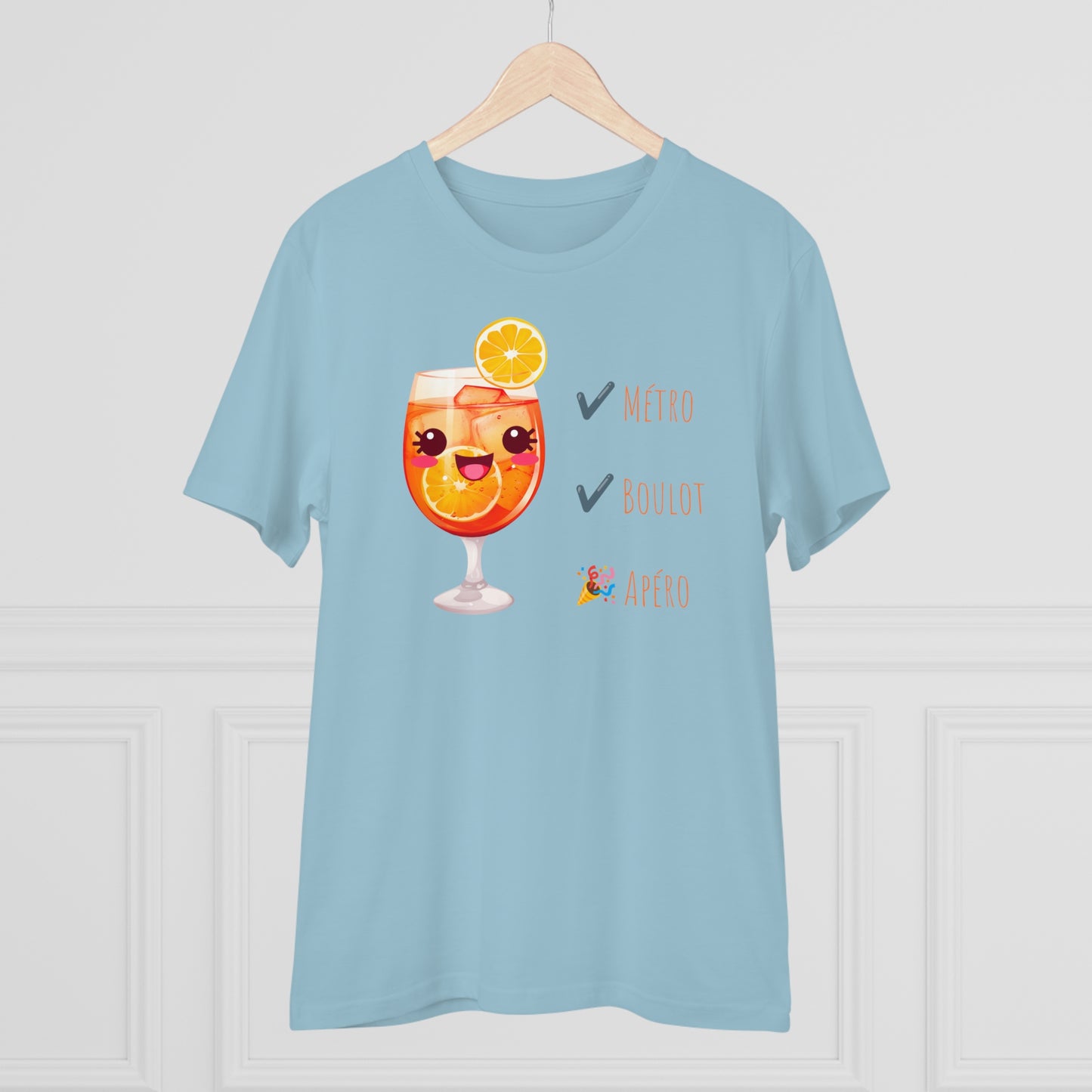 Cute Cocktail Glass T-shirt - Métro, Boulot, Apéro