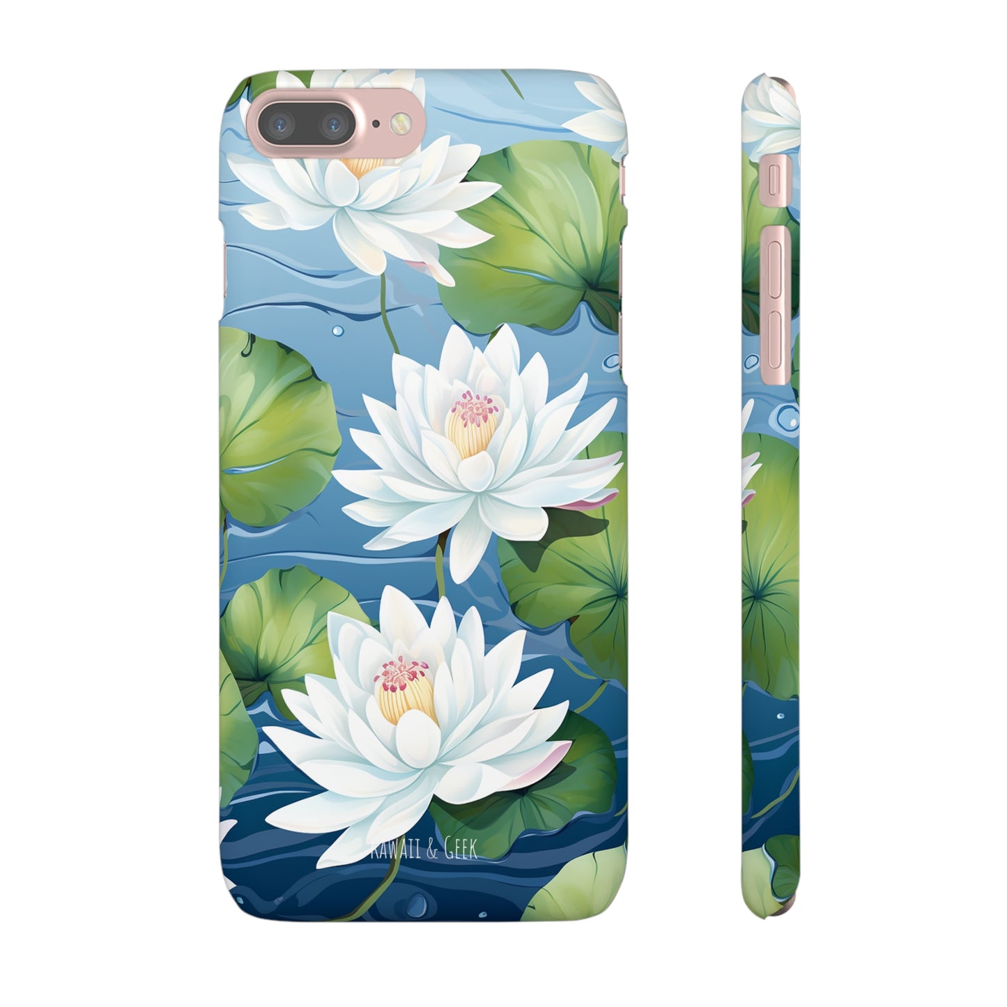 Elegant Water Lilies: Premium Phone Case