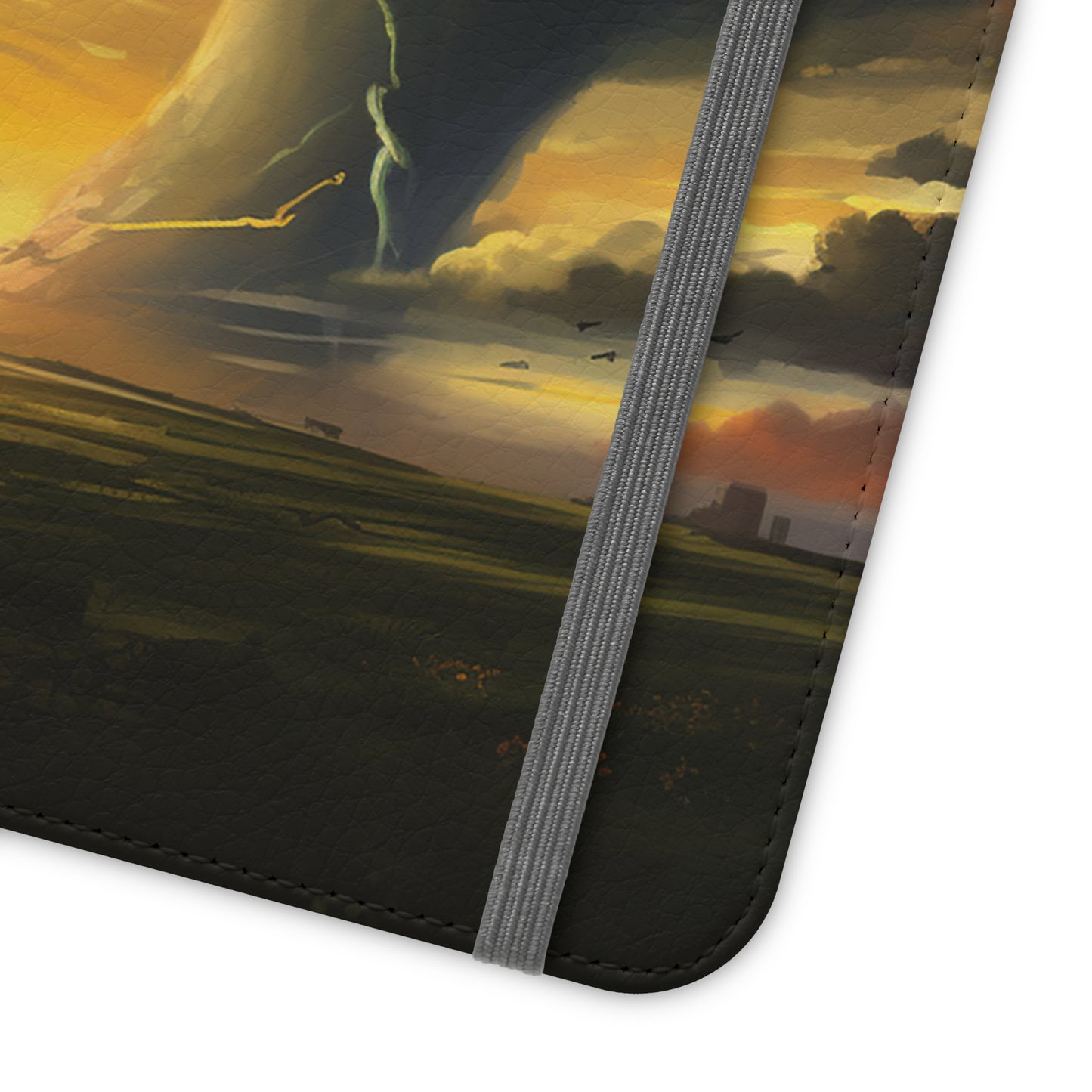 Apocalyptic Tornado Kids Flip Phone Case