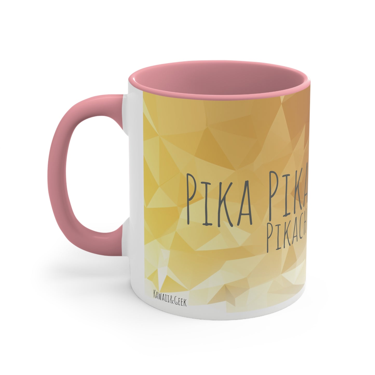 Pikachu Geometric Bicolor Mug - Unleash the Power of 'Pika Pika!'"