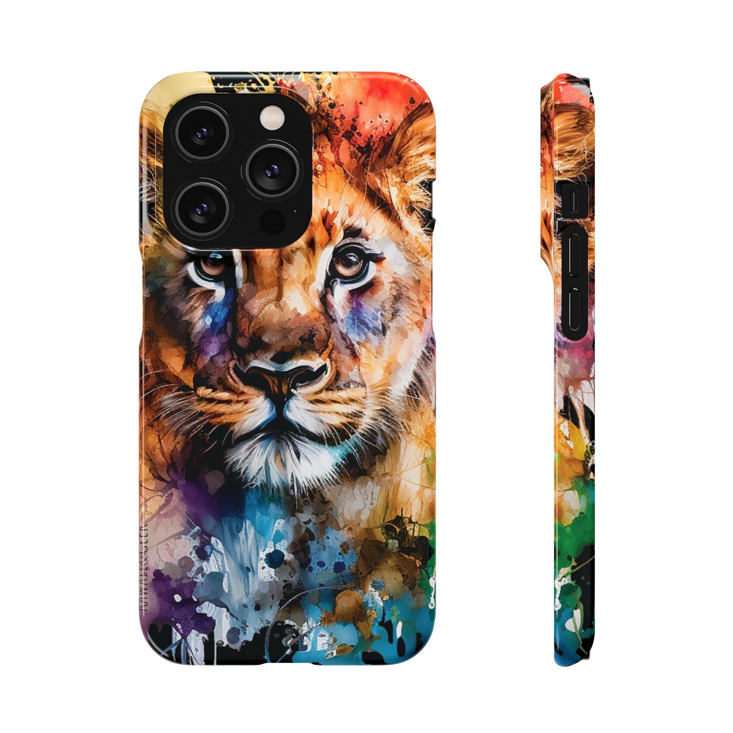 Phone Case Watercolor Lion Cub
