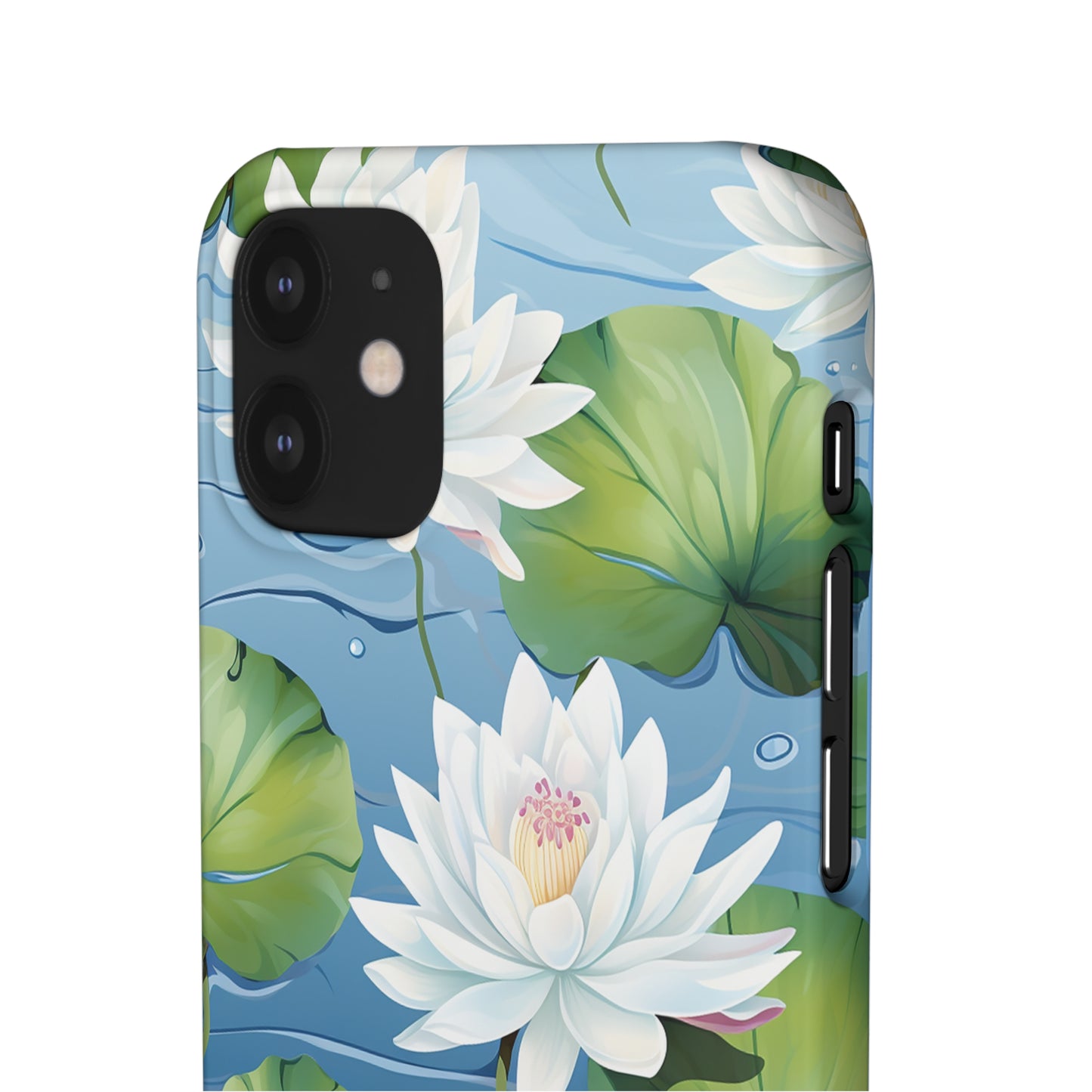 Elegant Water Lilies: Premium Phone Case