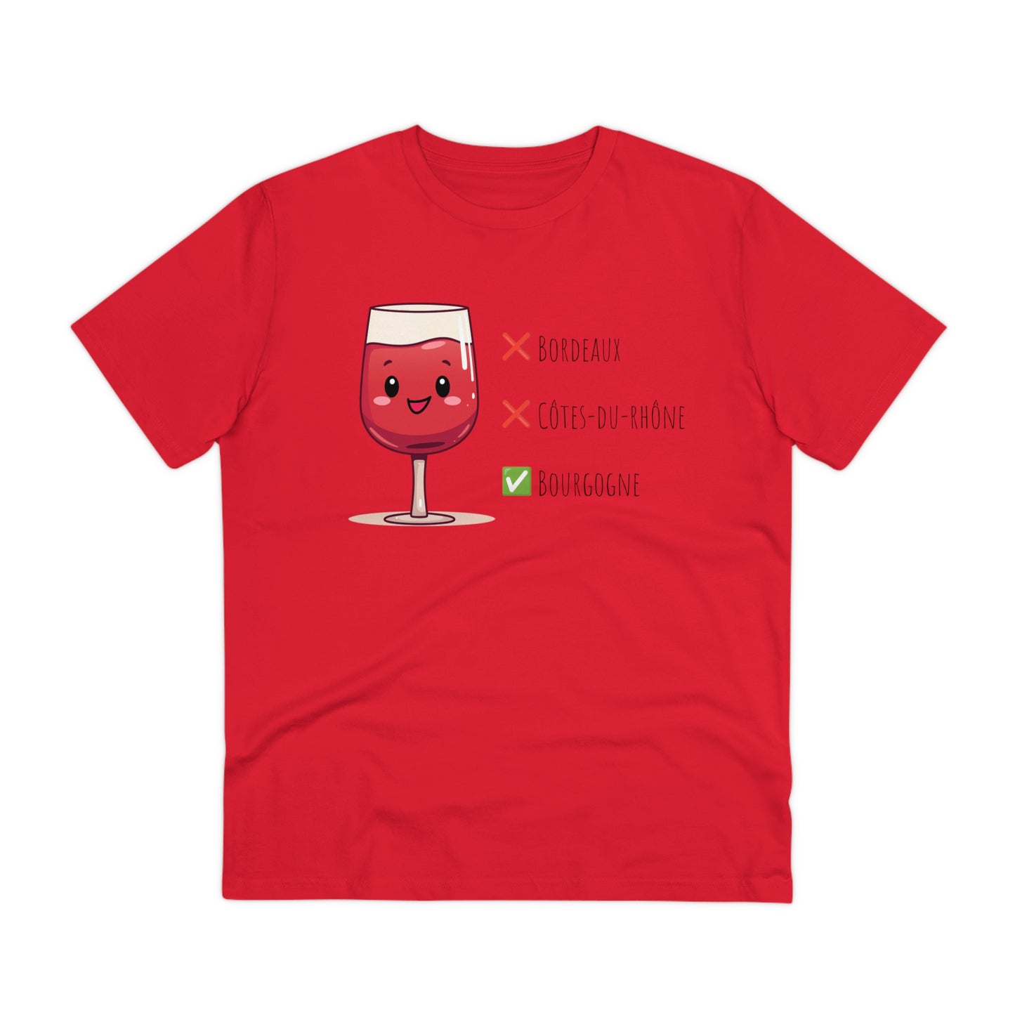 Eco-Friendly 'Bourgogne Wine Wins' T-Shirt - Wine Region Vote, Unisex"