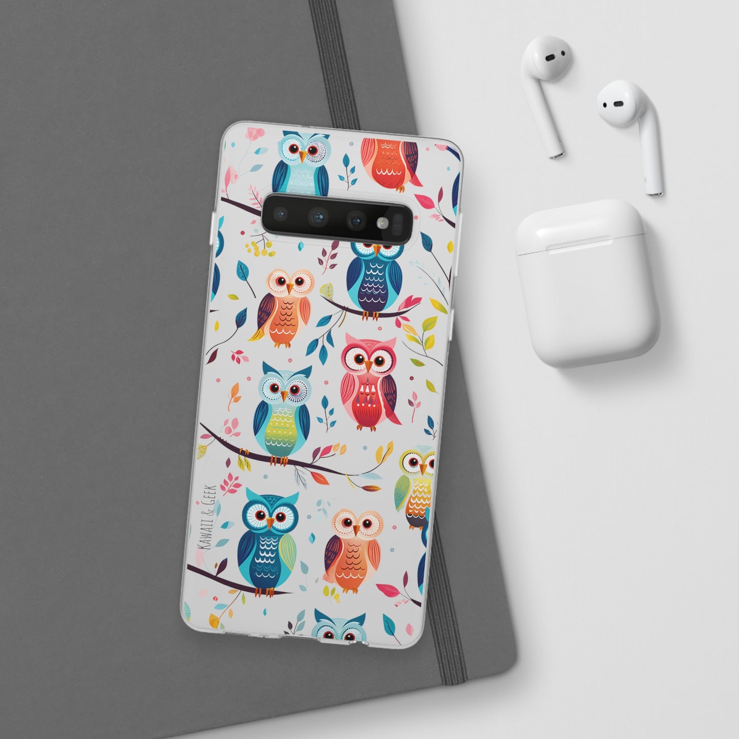 Whimsical Owl Flexi and Transparent Phone Case