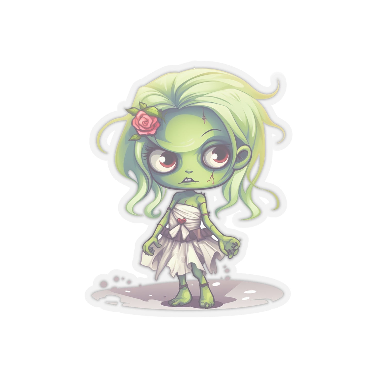 Halloween Special: Zombie Girl Sticker