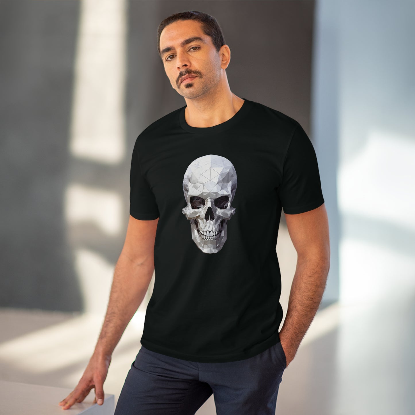 Skull Polygonal T-Shirt - Embrace Edgy Style