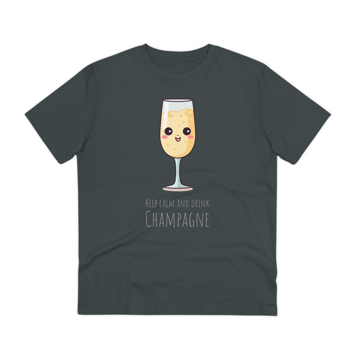 Keep Calm and Drink Champagne T-Shirt - Eco-Friendly Design