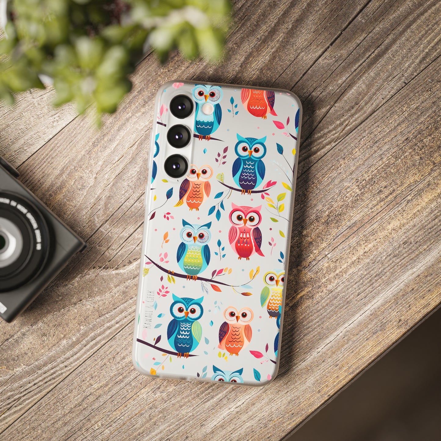 Whimsical Owl Flexi and Transparent Phone Case