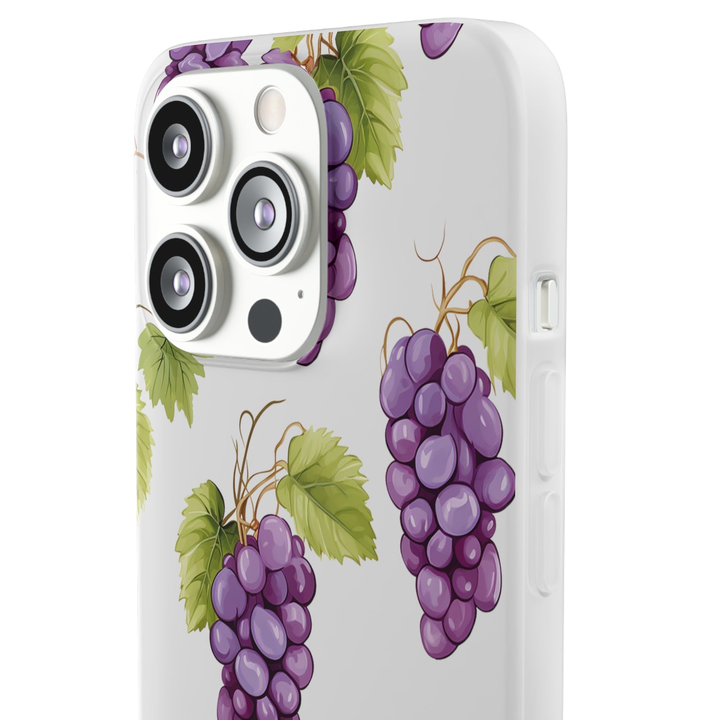Flexi Grape Delight: Transparent Phone Case