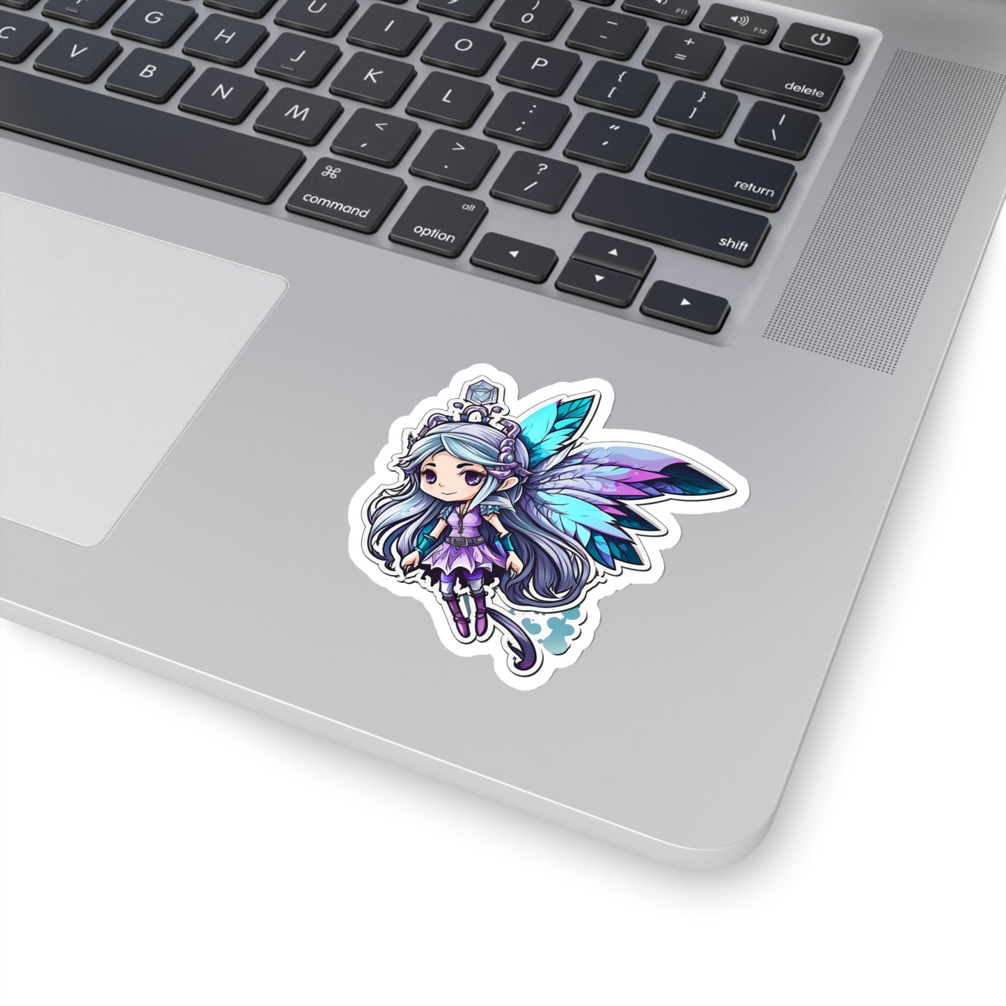 Kawaii Blue Fairy Sticker - Add Some Cute and Magical Style to Your Tech