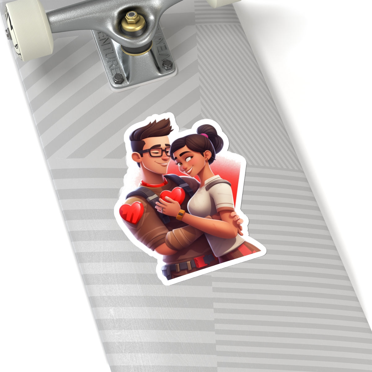 Fortnite-Inspired Couple Sticker - Valentine's Edition