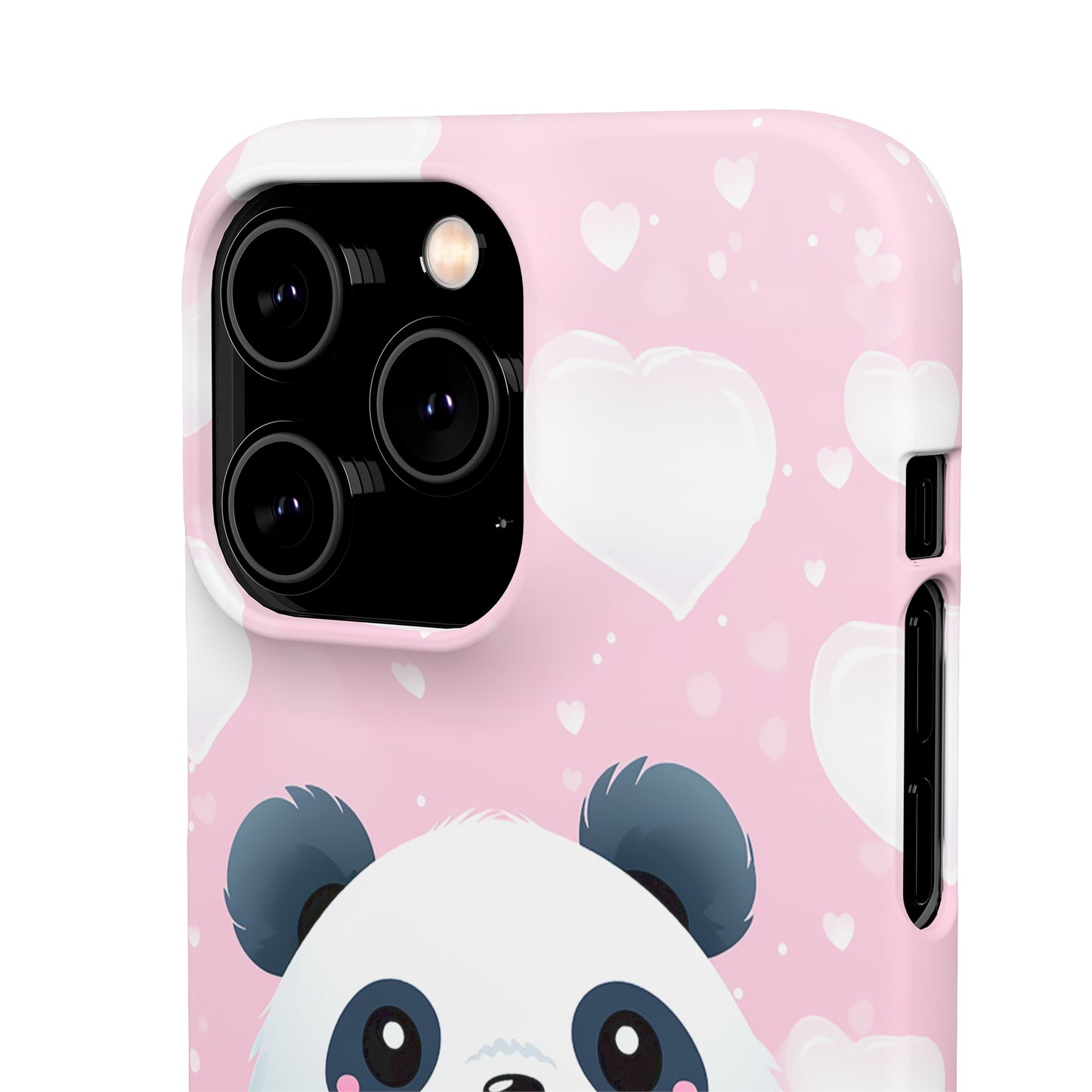 Cute Panda & Hearts Premium Phone Case