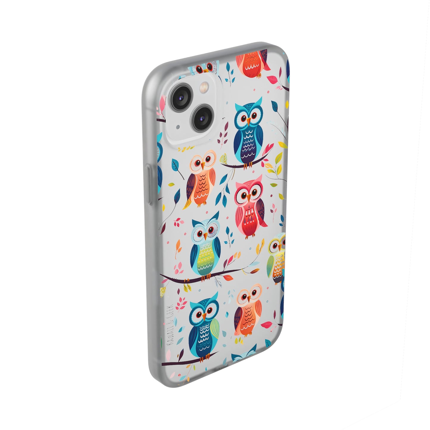 Whimsical Owl Flexi and Transparent Phone Case