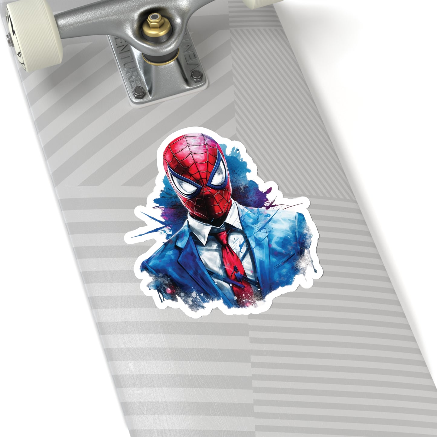 Spider Man in Work Suit Sticker - Add Some Unique and Heroic Style to Your Tech - Marvel Avengers