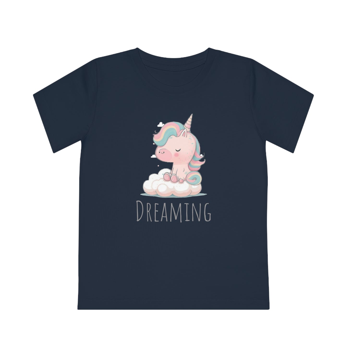 Dreaming Unicorn Kids Eco-Friendly T-Shirt - Spark Imagination with Magical Comfort