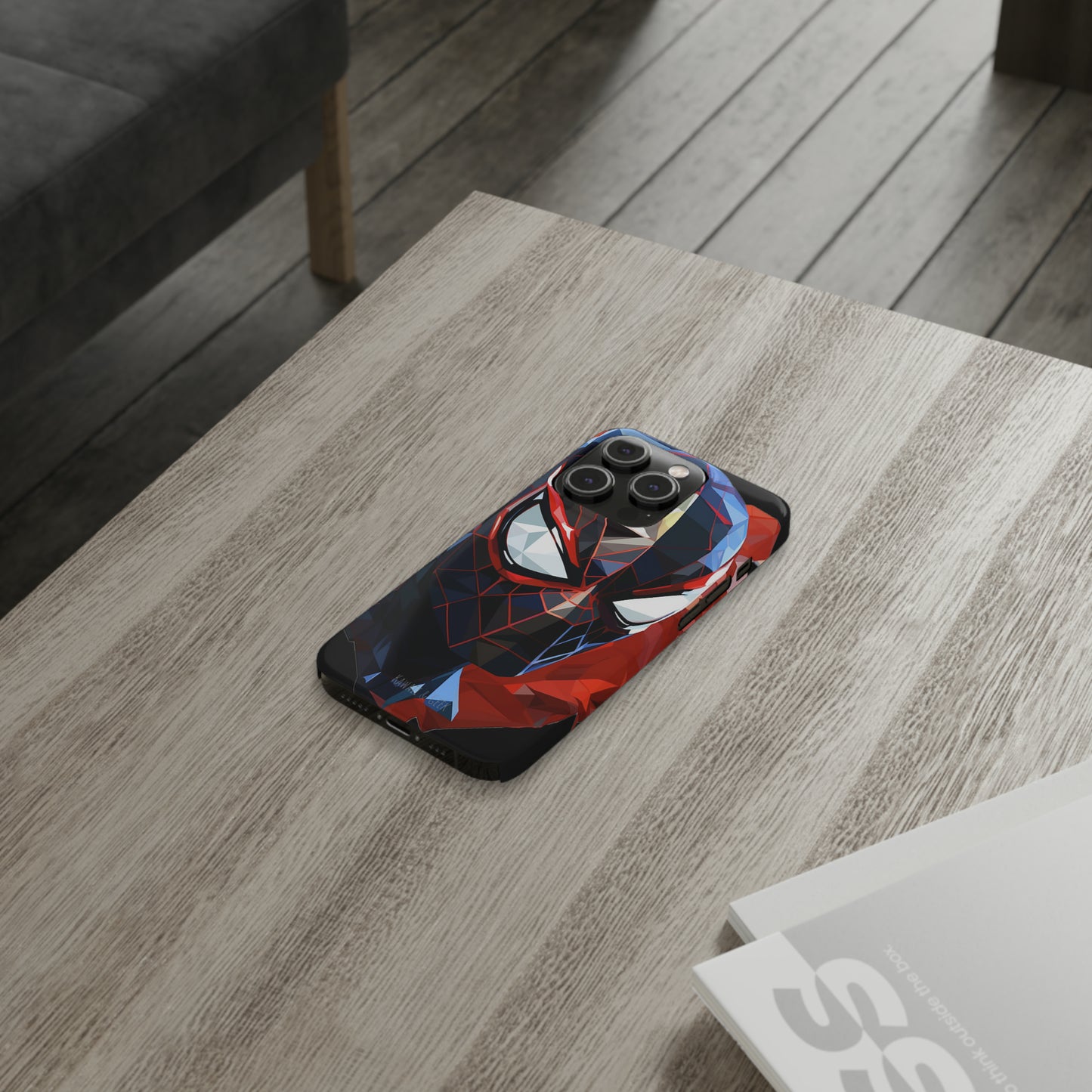 Miles Morales Slim Phone Case iPhone 15 Compatible - Embrace Superhero Style - Spider Man